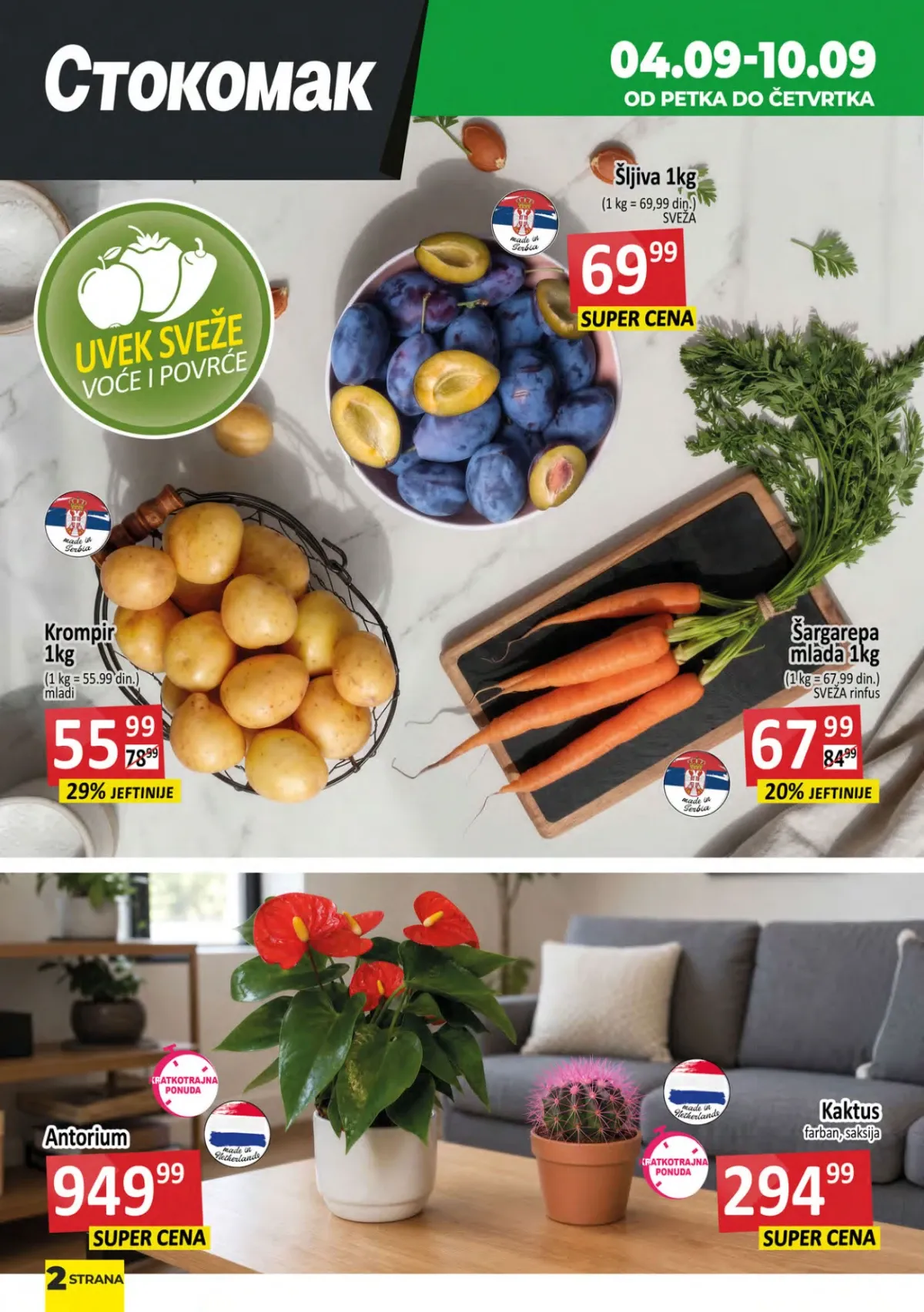 Stokomak katalog akcija strana 2 – važi od 4.9. do 10.9.2026.