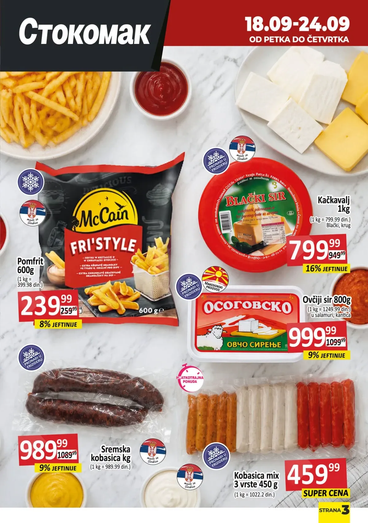 Stokomak katalog akcija strana 3 – važi od 18.9. do 24.9.2026.