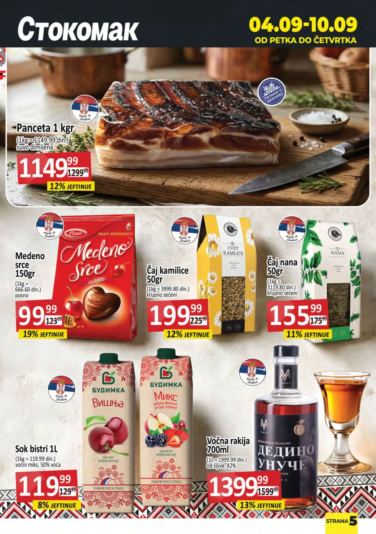 Stokomak katalog akcija strana 5 – važi od 4.9. do 10.9.2026.