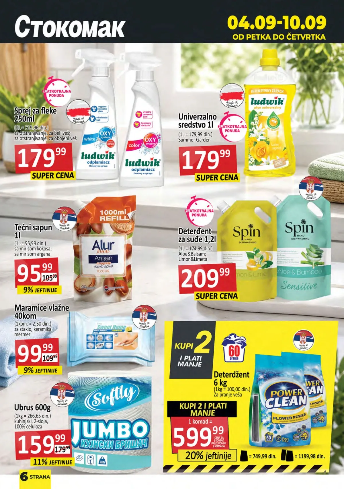 Stokomak katalog akcija strana 6 – važi od 4.9. do 10.9.2026.