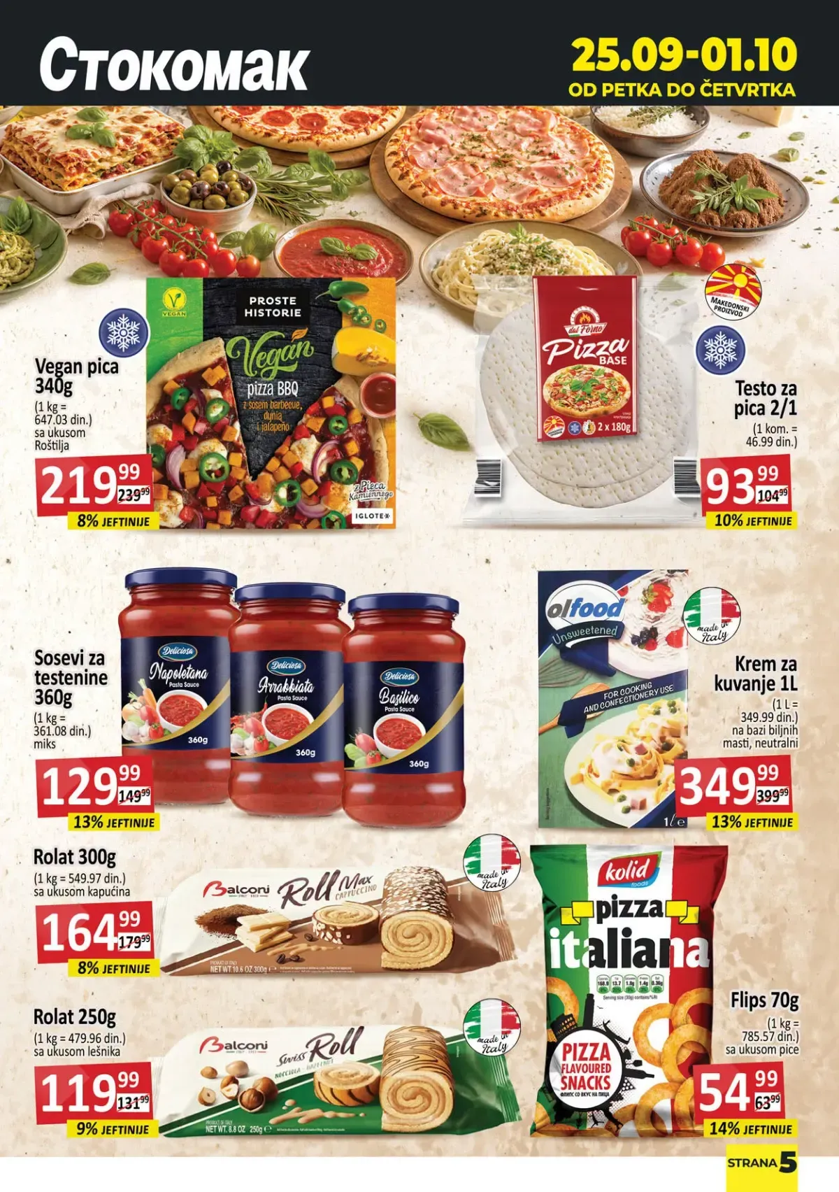 Stokomak katalog akcija strana 6 – važi od 25.9. do 1.10.2026.