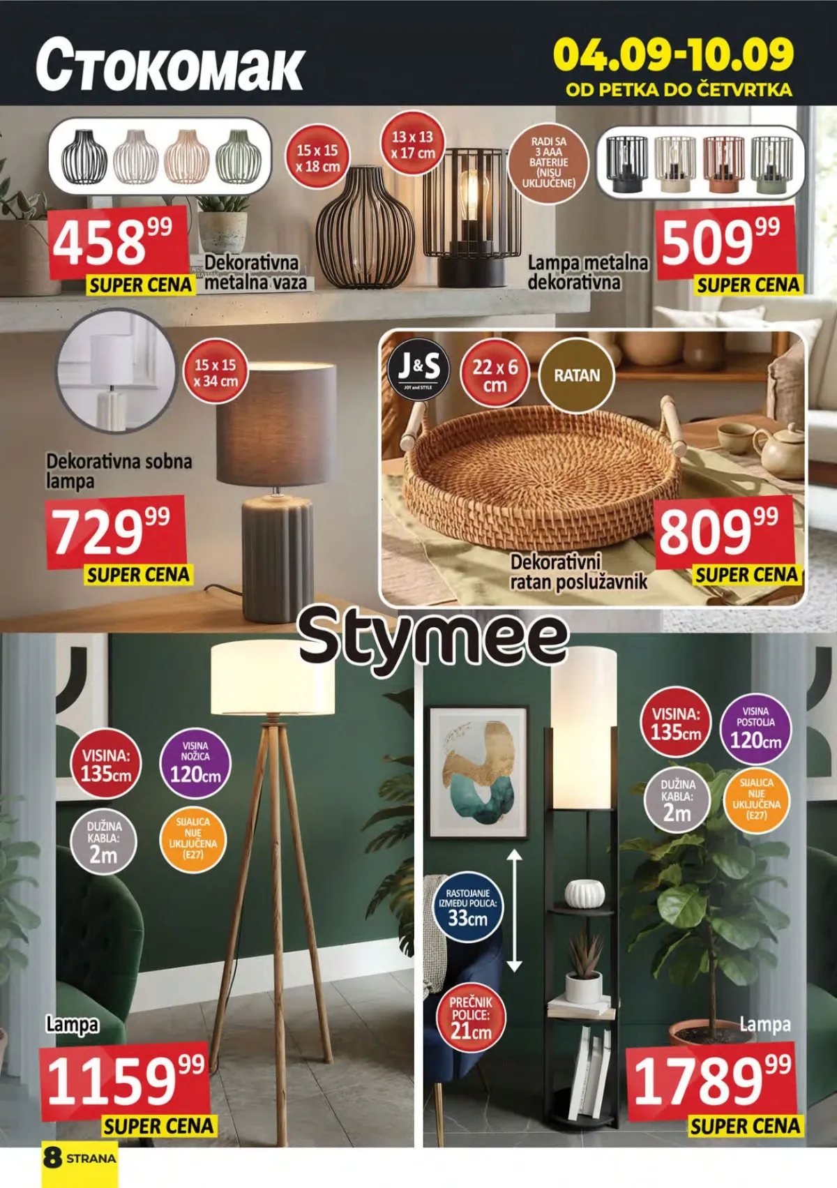 Stokomak katalog akcija strana 8 – važi od 4.9. do 10.9.2026.