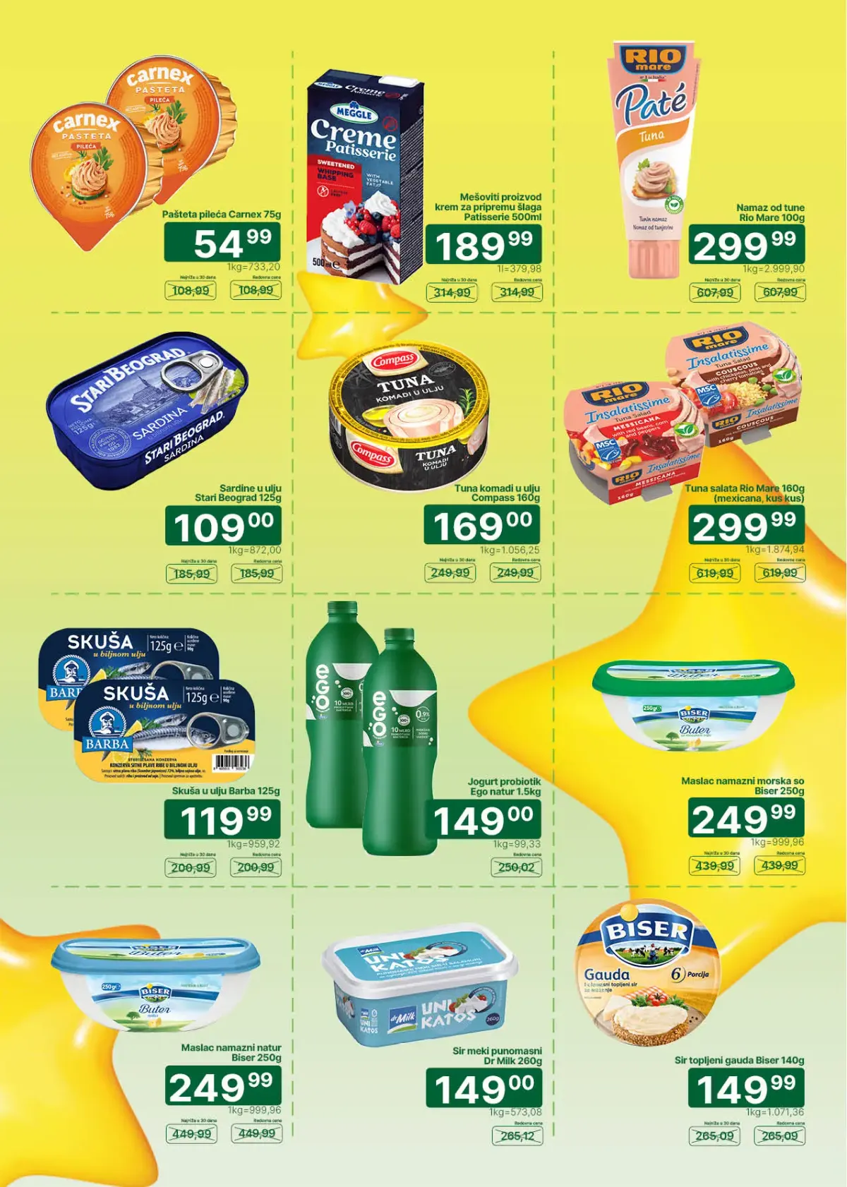 Univerexport katalog akcija strana 3 – važi od 1.10. do 15.10.2026.