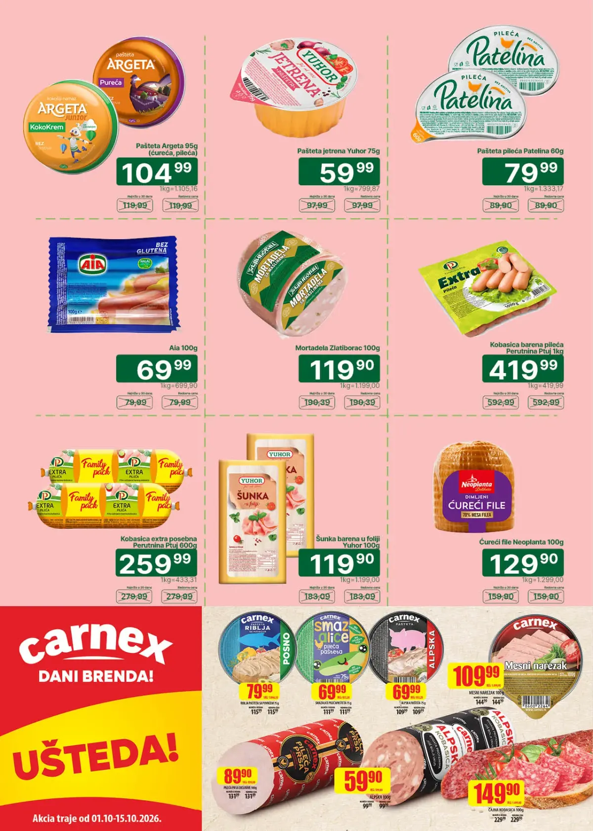 Univerexport katalog akcija strana 6 – važi od 1.10. do 15.10.2026.