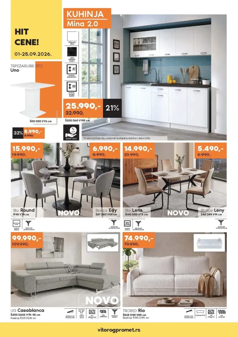 Vitorog katalog akcija strana 1 – važi od 1.9. do 25.9.2026.