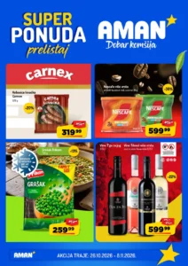 Aman katalog akcija strana 1 – važi od 26.10. do 8.11.2026.