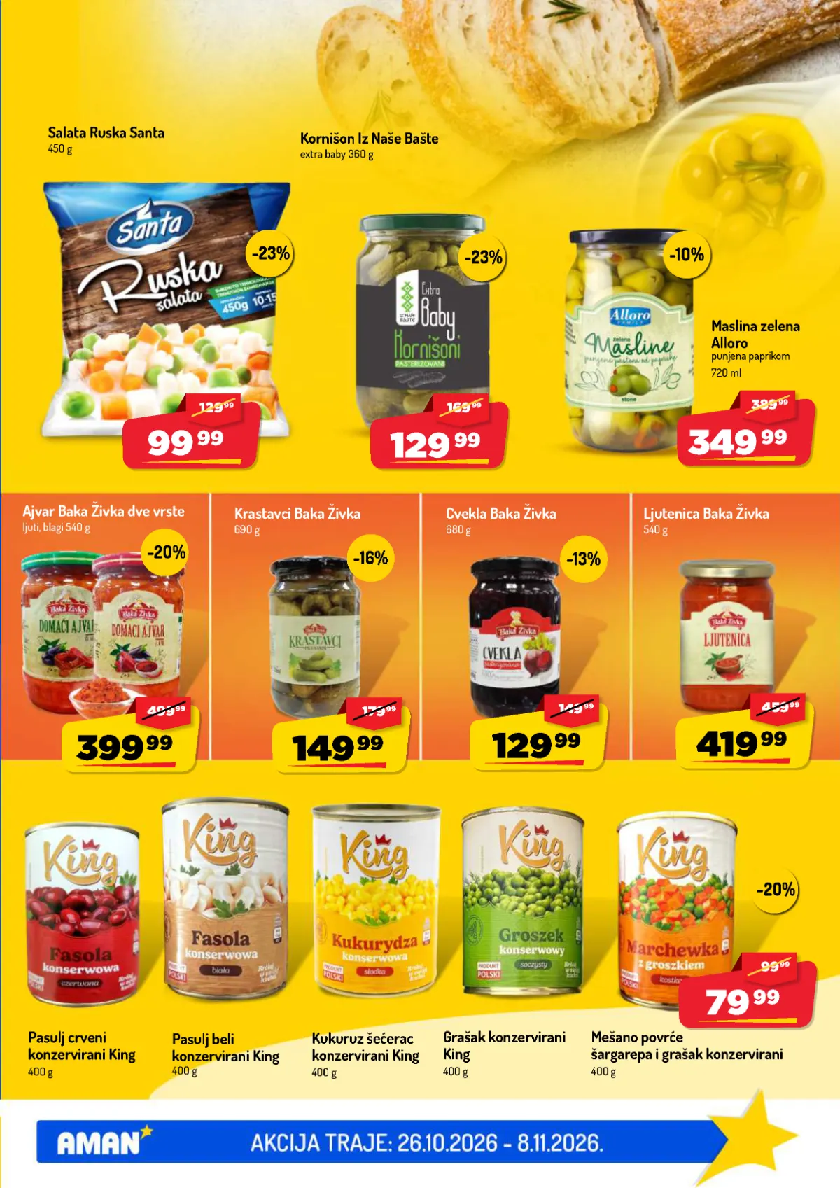 Aman katalog akcija strana 15 – važi od 26.10. do 8.11.2026.