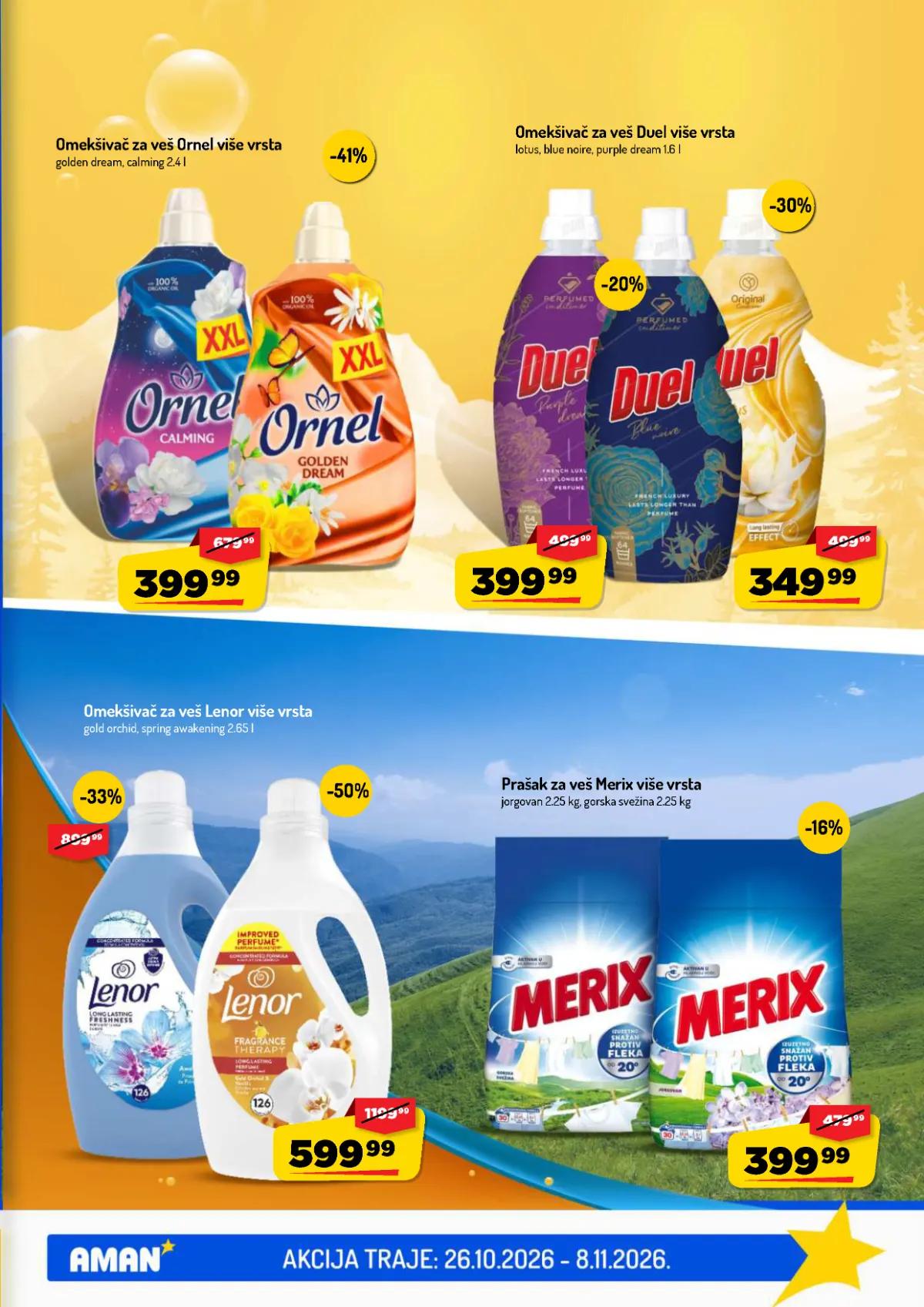 Aman katalog akcija strana 33 – važi od 26.10. do 8.11.2026.