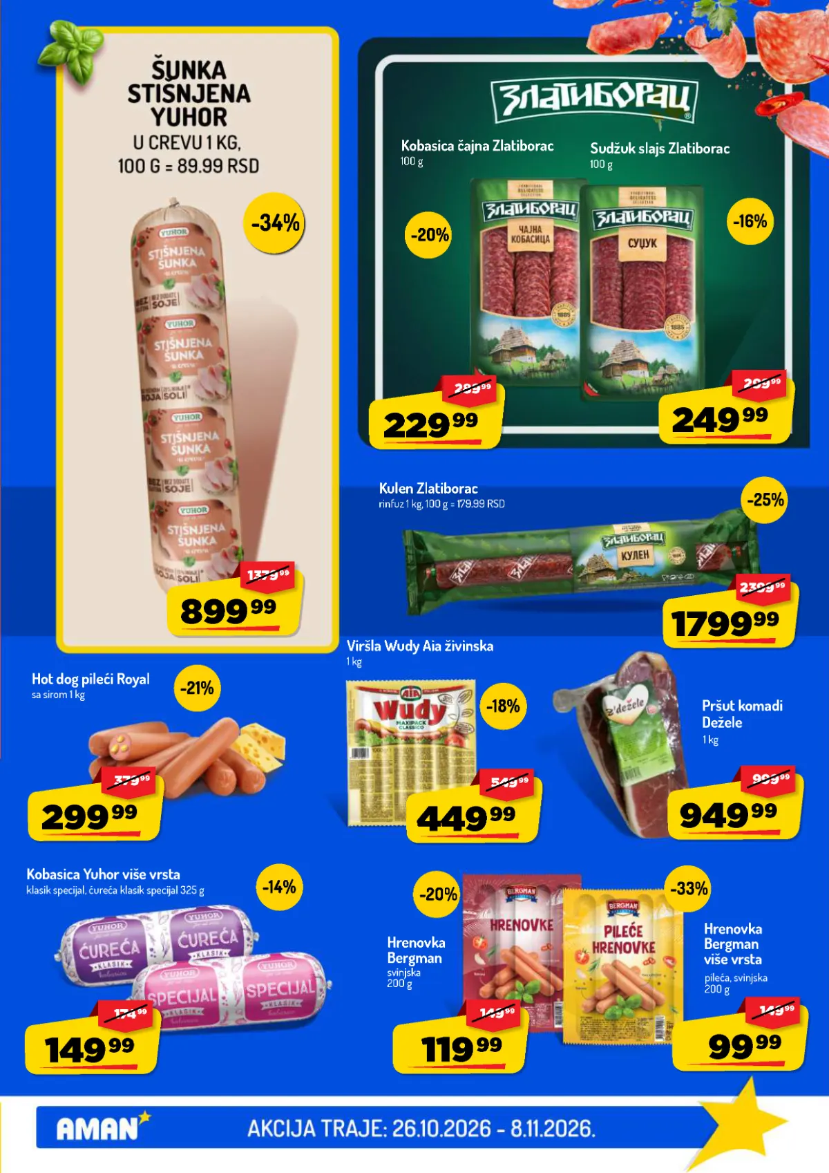 Aman katalog akcija strana 5 – važi od 26.10. do 8.11.2026.