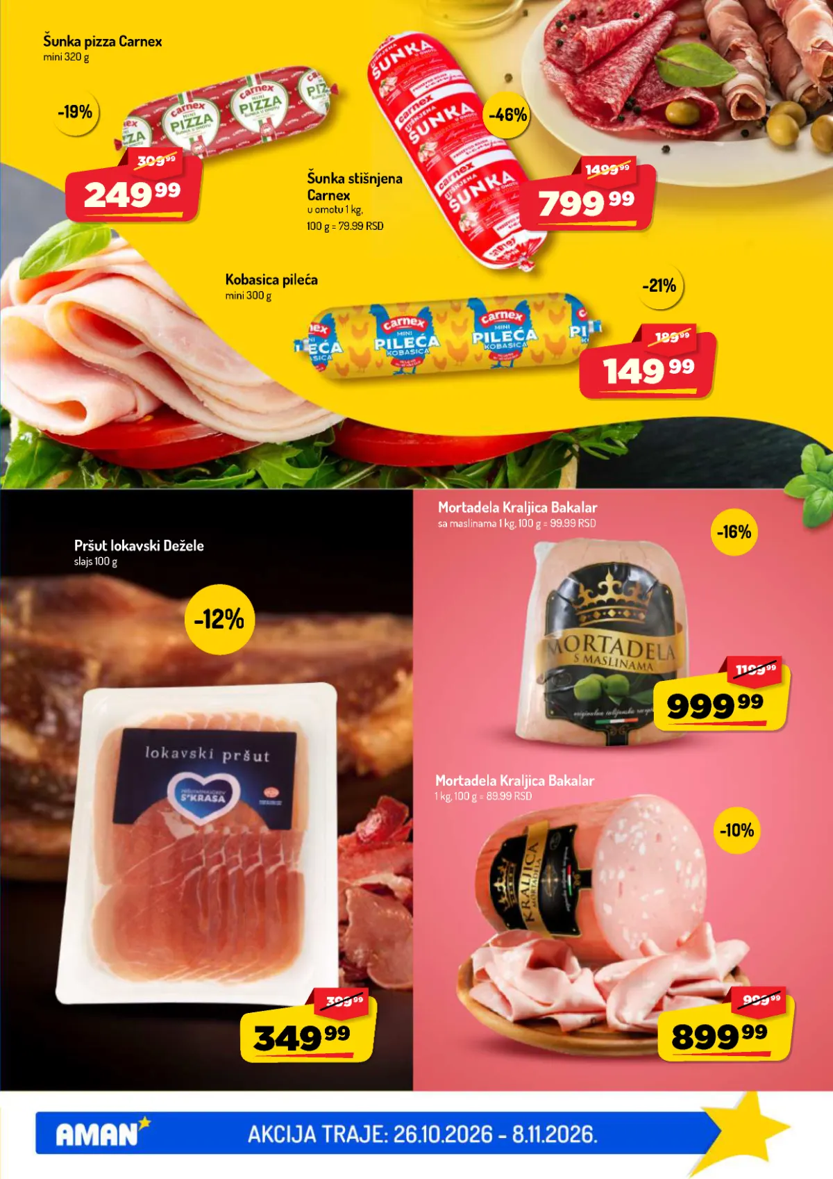 Aman katalog akcija strana 7 – važi od 26.10. do 8.11.2026.