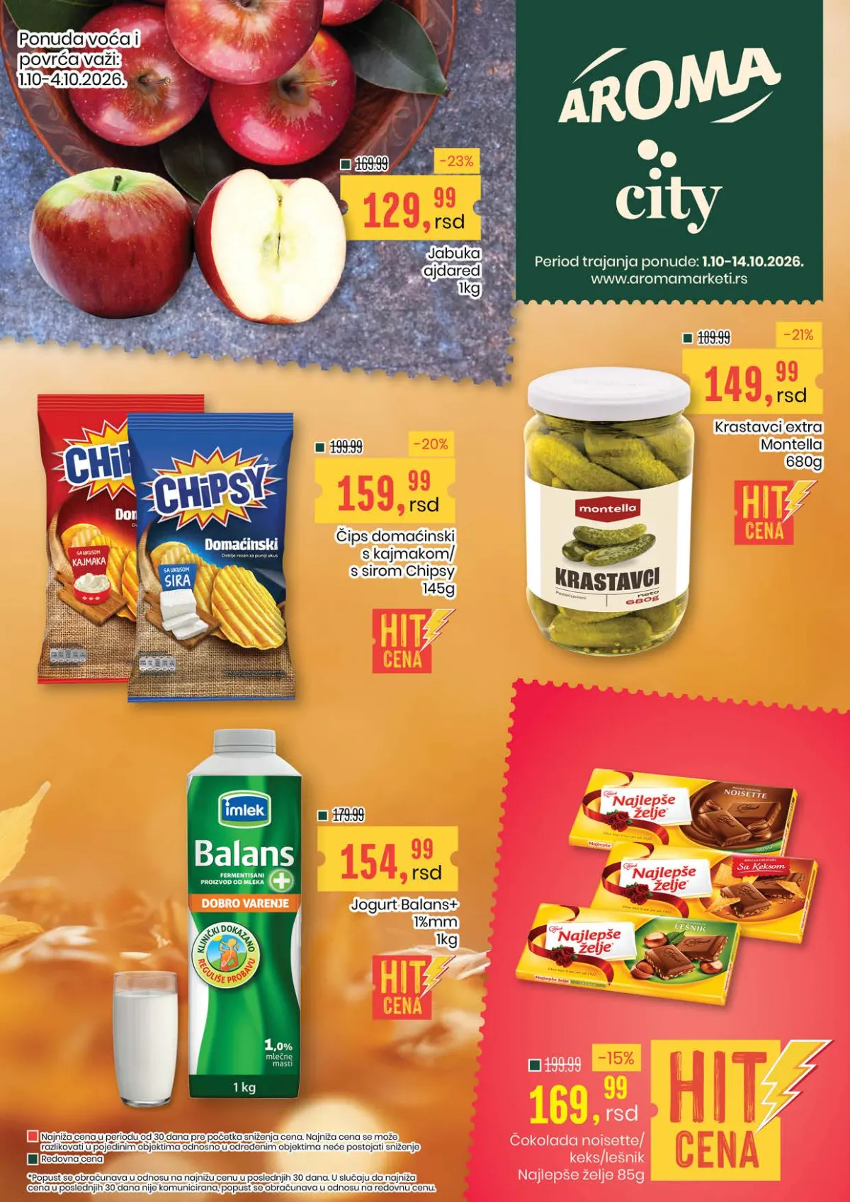 Aroma katalog akcija strana 1 – važi od 24.9. do 14.10.2026.