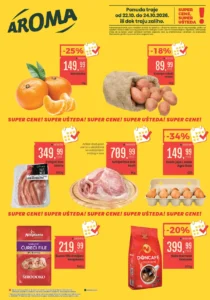 Aroma katalog akcija strana 1 – važi od 22.10. do 24.10.2026.