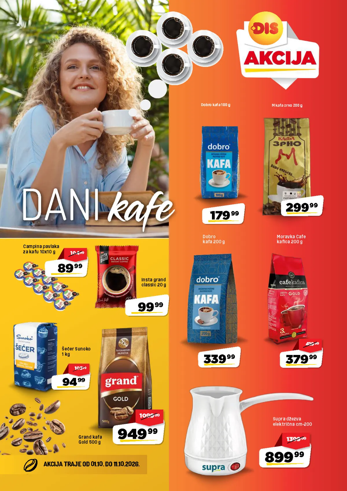 DIS katalog akcija strana 1 – važi od 1.10. do 11.10.2026.