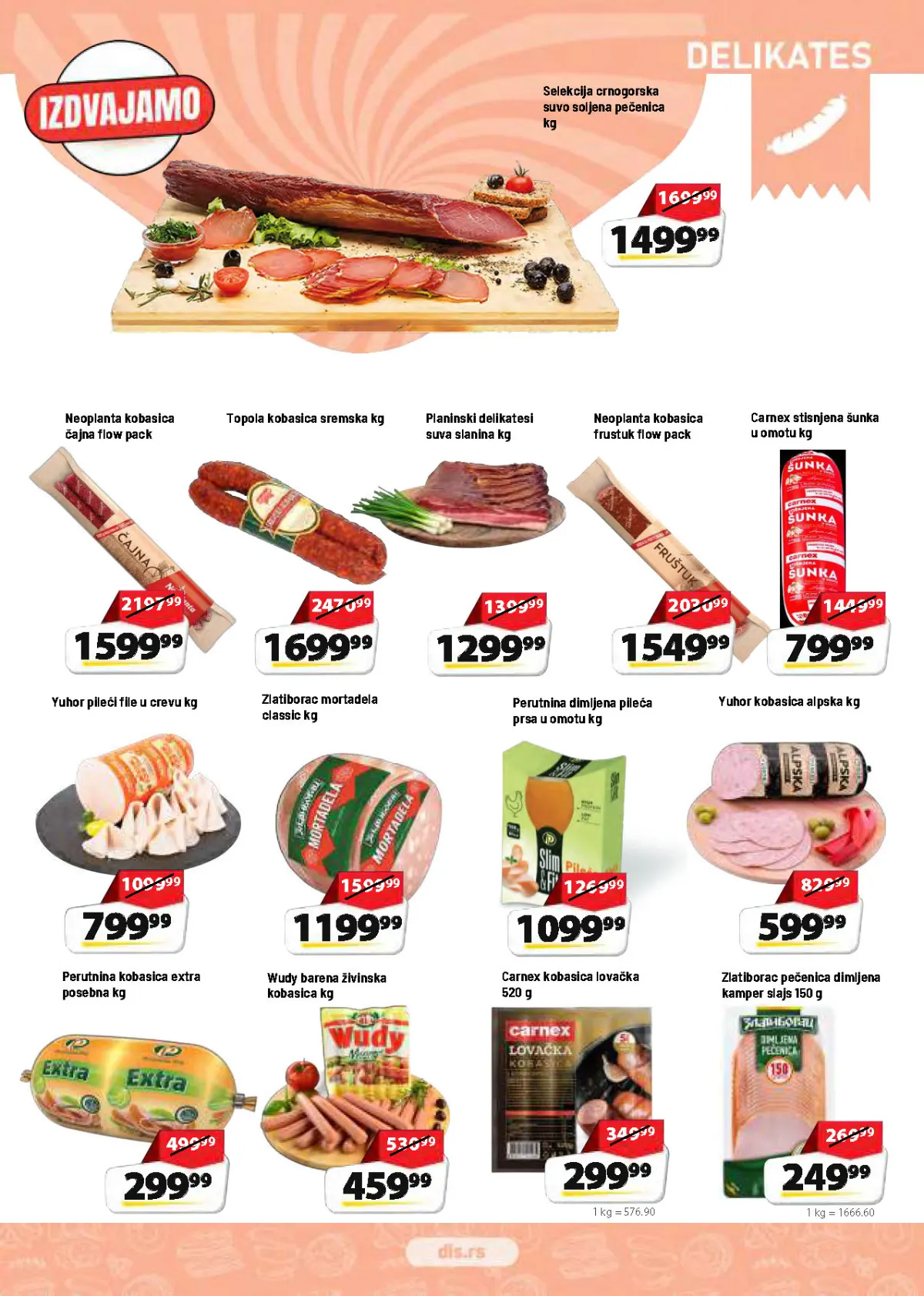 DIS katalog akcija strana 3 – važi od 1.10. do 14.10.2026.
