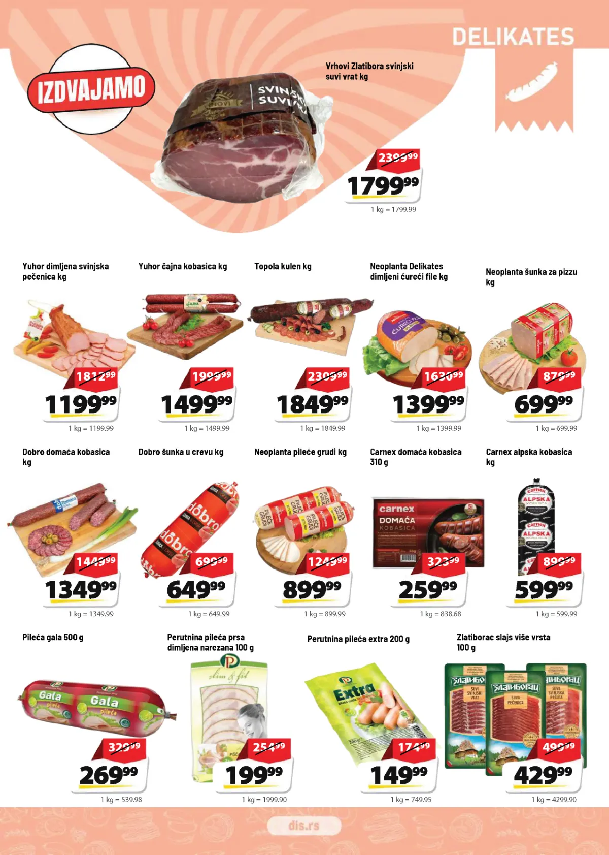 DIS katalog akcija strana 3 – važi od 15.10. do 28.10.2026.