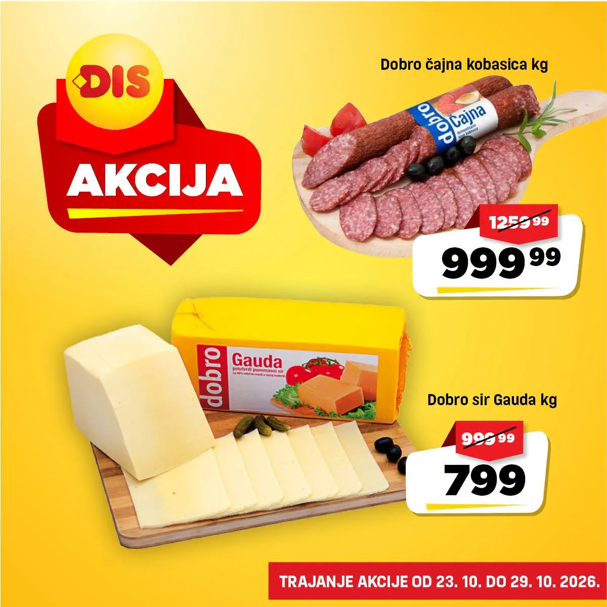DIS katalog akcija strana 3 – važi od 23.10. do 29.10.2026.