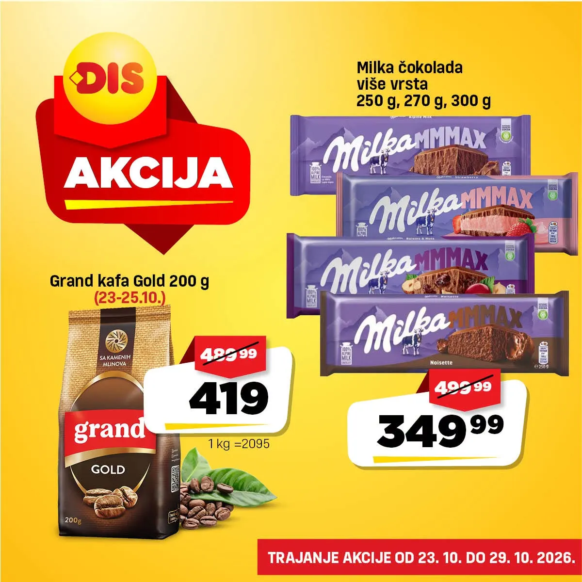 DIS katalog akcija strana 4 – važi od 23.10. do 29.10.2026.