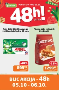 Gomex katalog akcija strana 1 – važi od 24.9. do 14.10.2026.