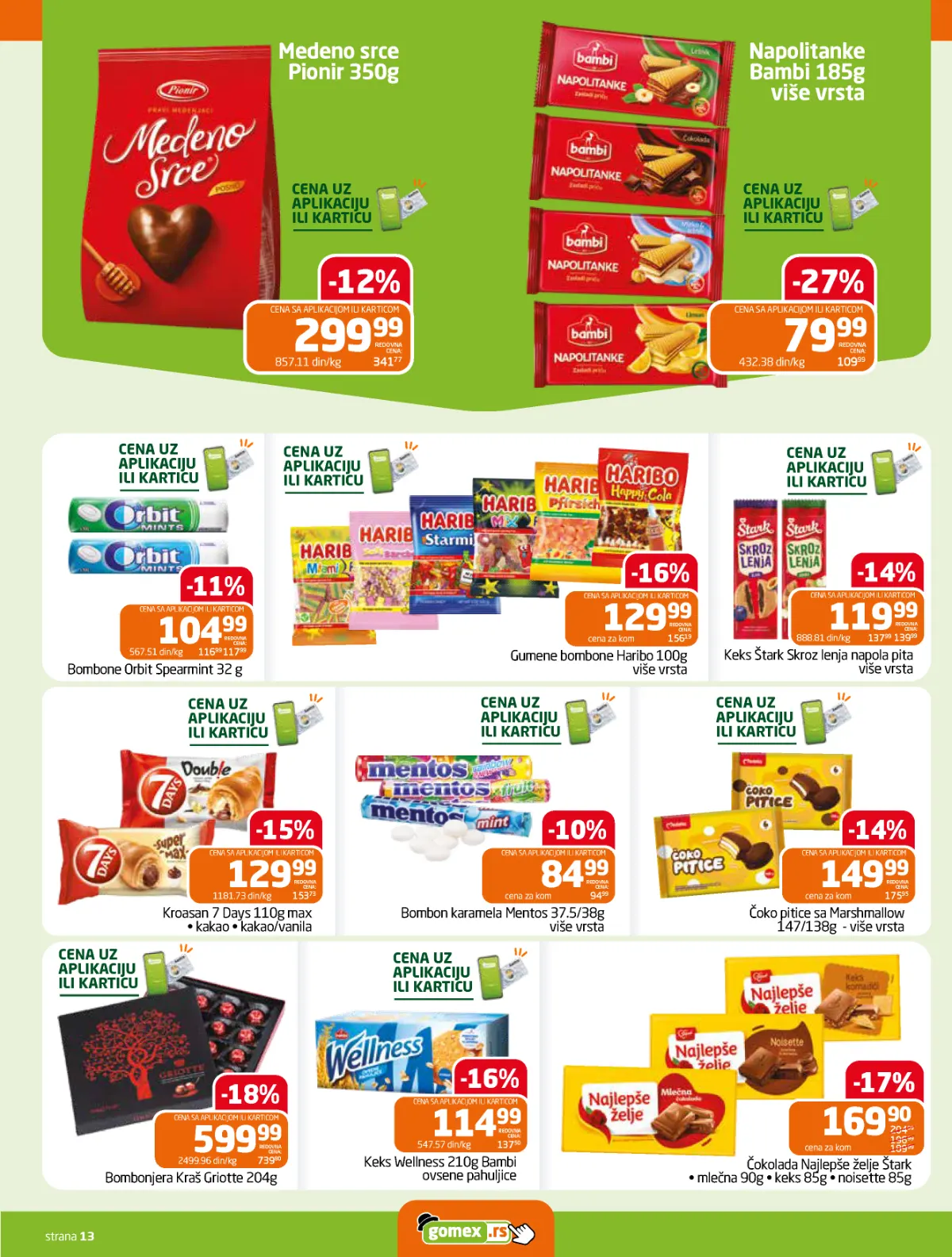 Gomex katalog akcija strana 13 – važi od 15.10. do 28.10.2026.