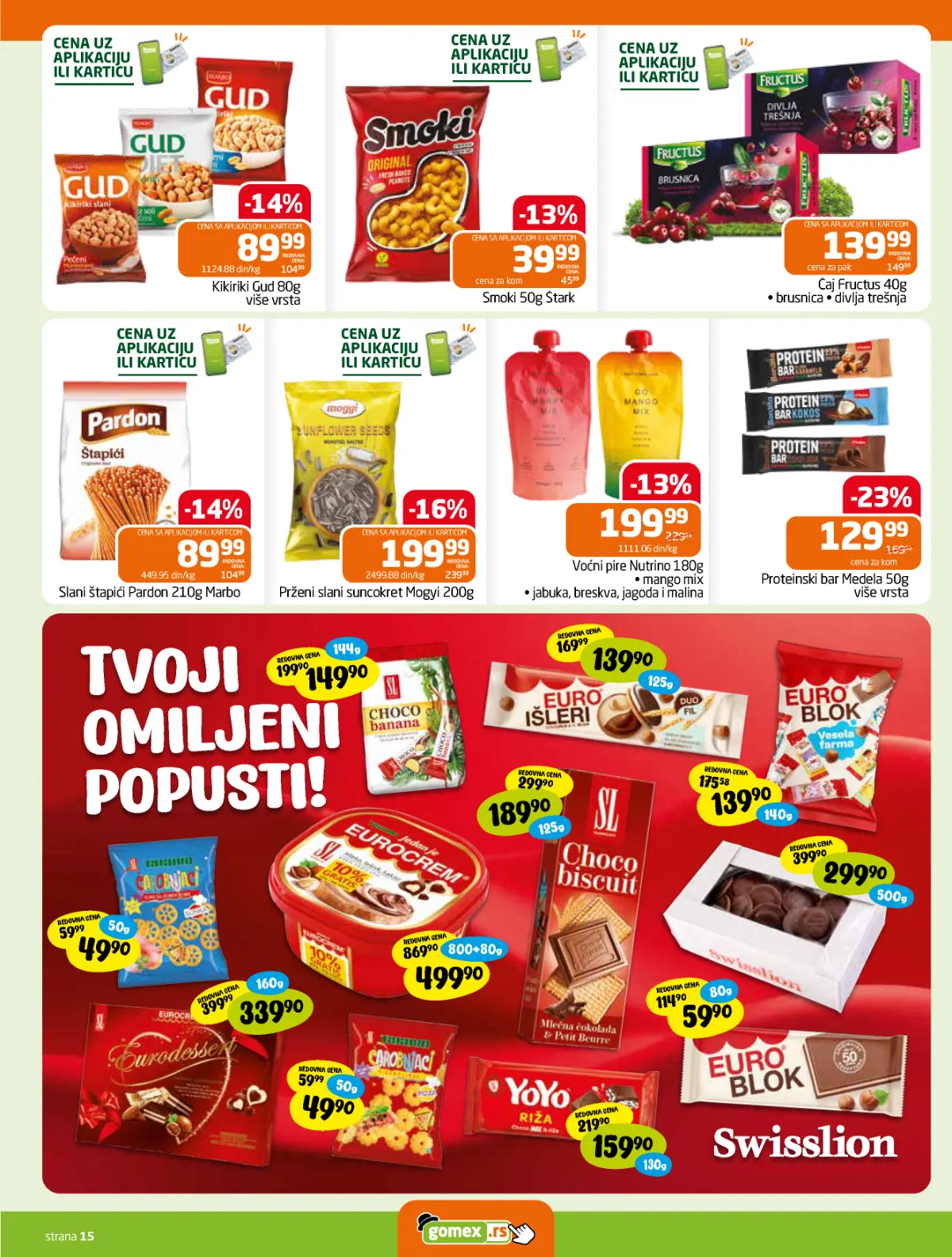 Gomex katalog akcija strana 15 – važi od 15.10. do 28.10.2026.