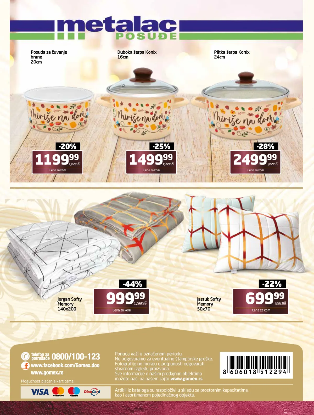 Gomex katalog akcija strana 16 – važi od 26.10. do 22.11.2026.