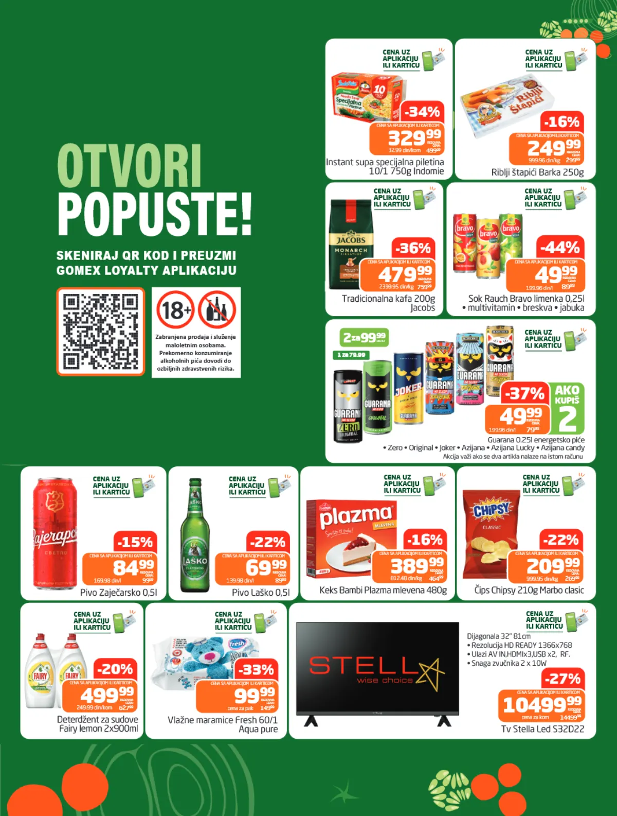 Gomex katalog akcija strana 2 – važi od 14.10. do 18.10.2026.