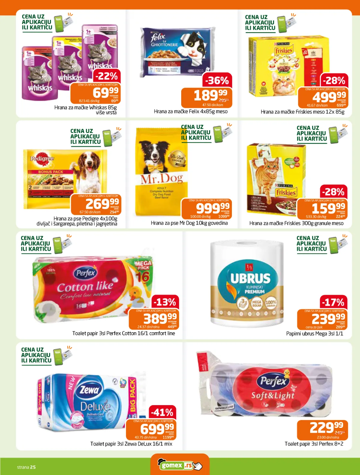 Gomex katalog akcija strana 25 – važi od 15.10. do 28.10.2026.