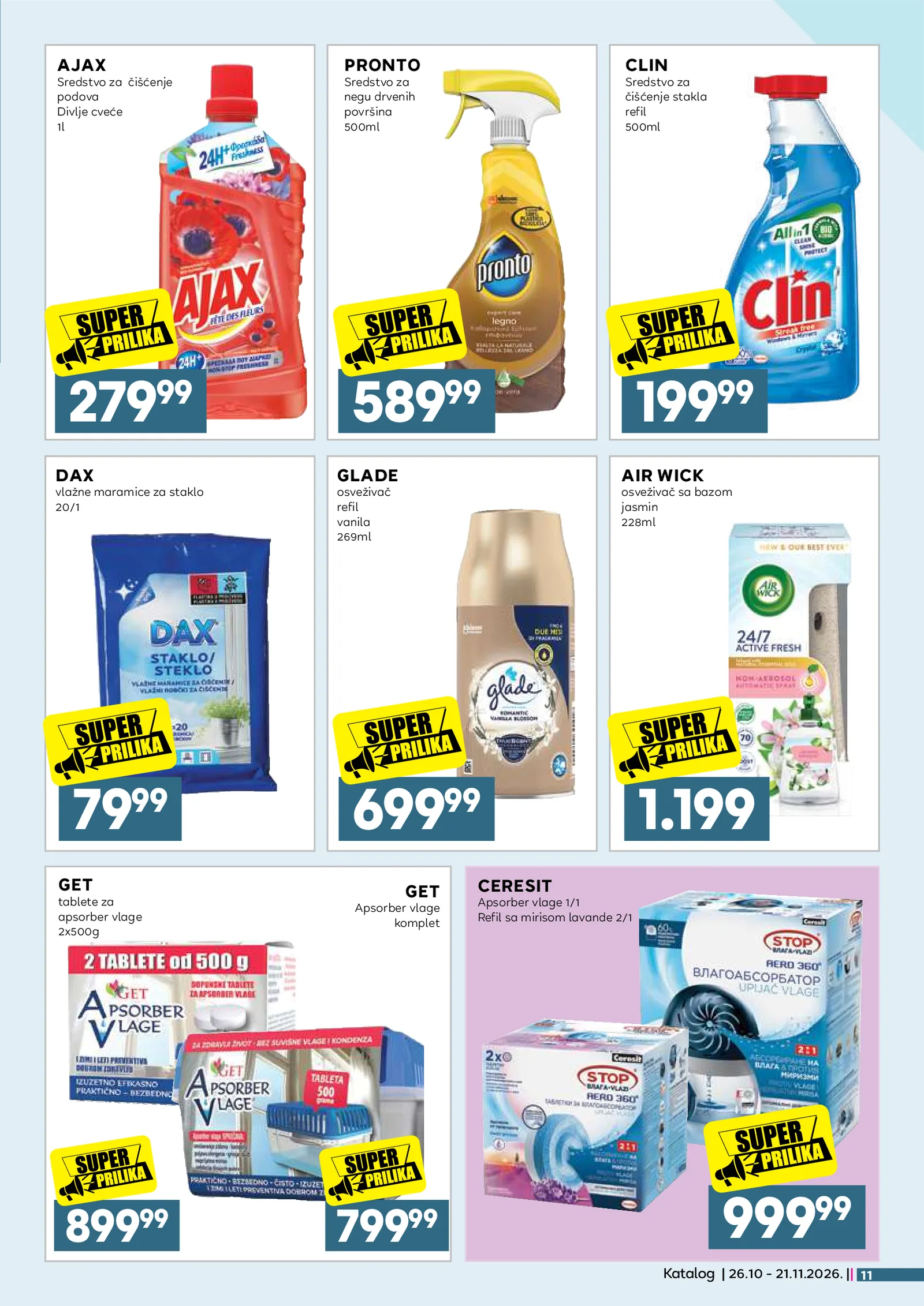 Idea katalog akcija strana 11 – važi od 26.10. do 21.11.2026.