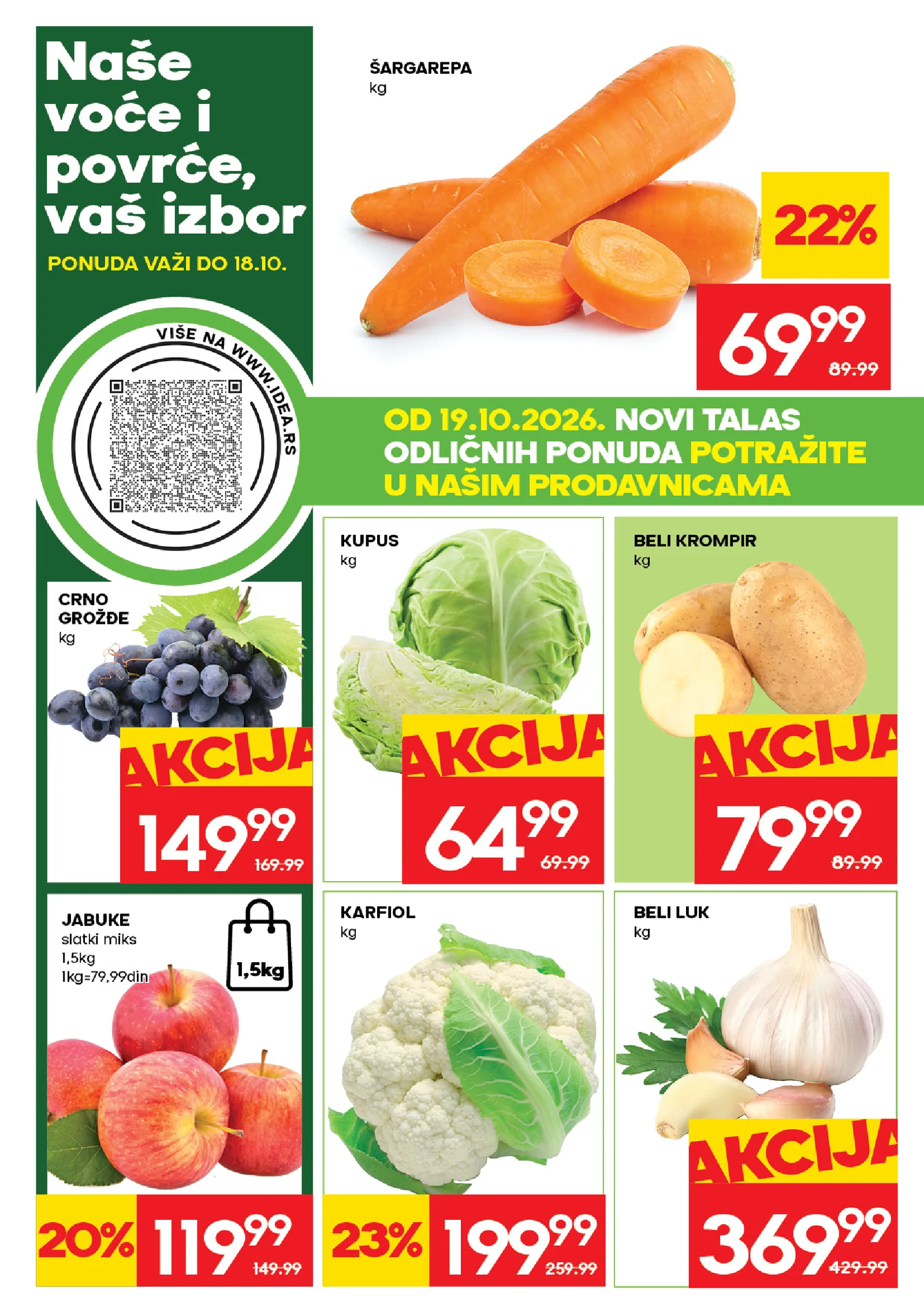 Idea katalog akcija strana 4 – važi od 12.10. do 25.10.2026.