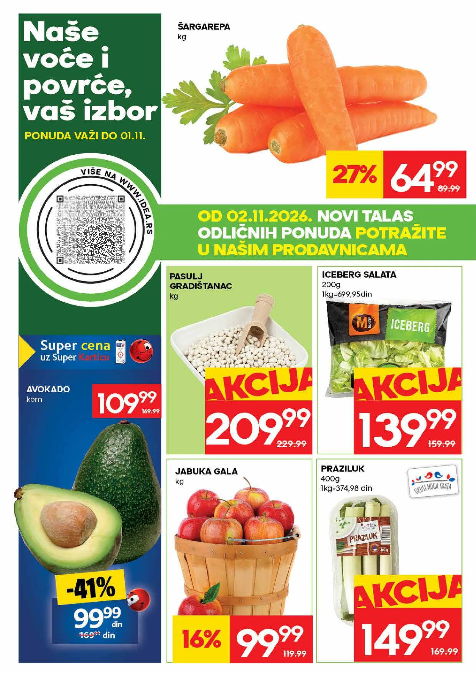 Idea katalog akcija strana 4 – važi od 26.10. do 8.11.2026.