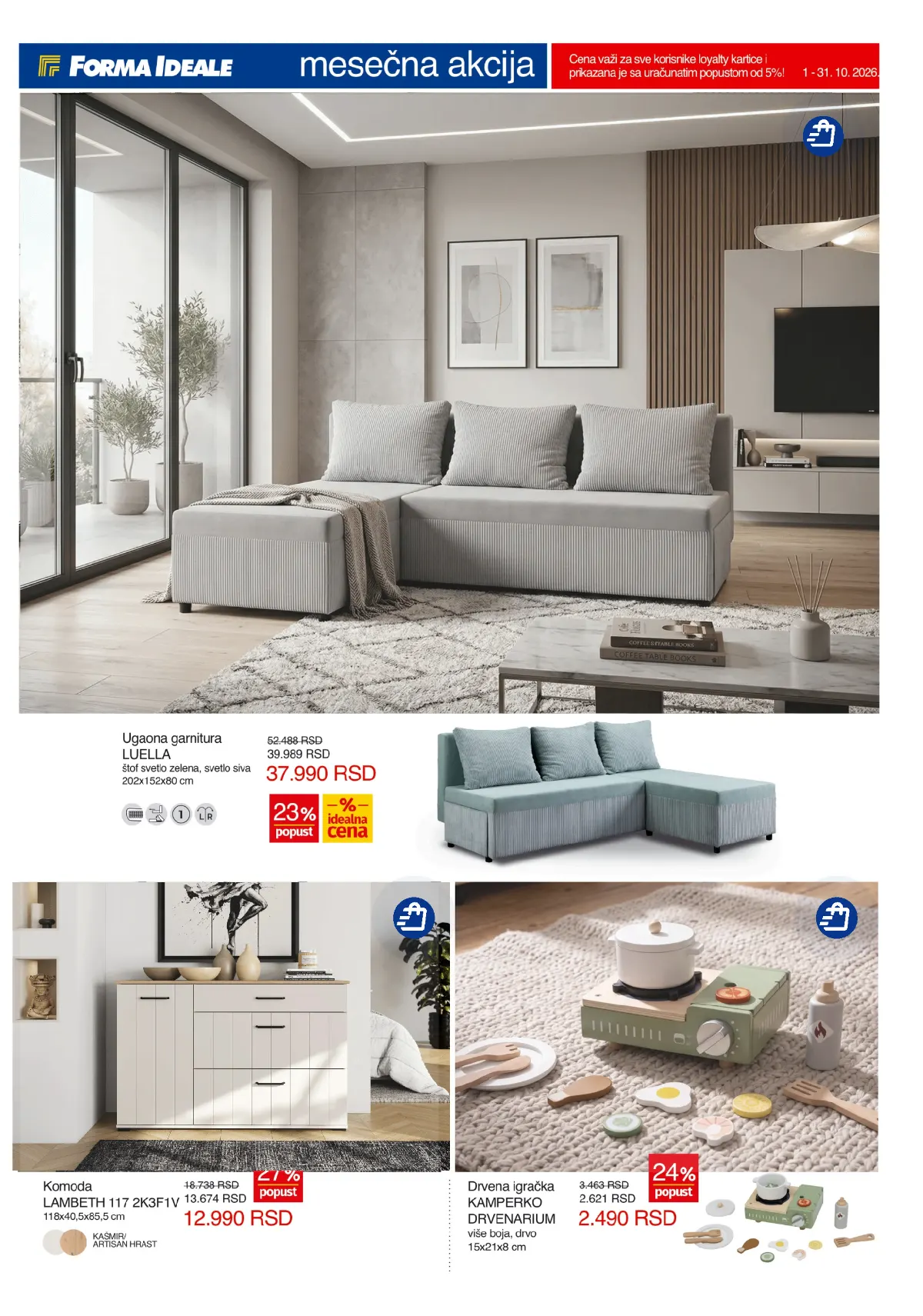 Idea katalog akcija strana 5 – važi od 24.9. do 14.10.2026.