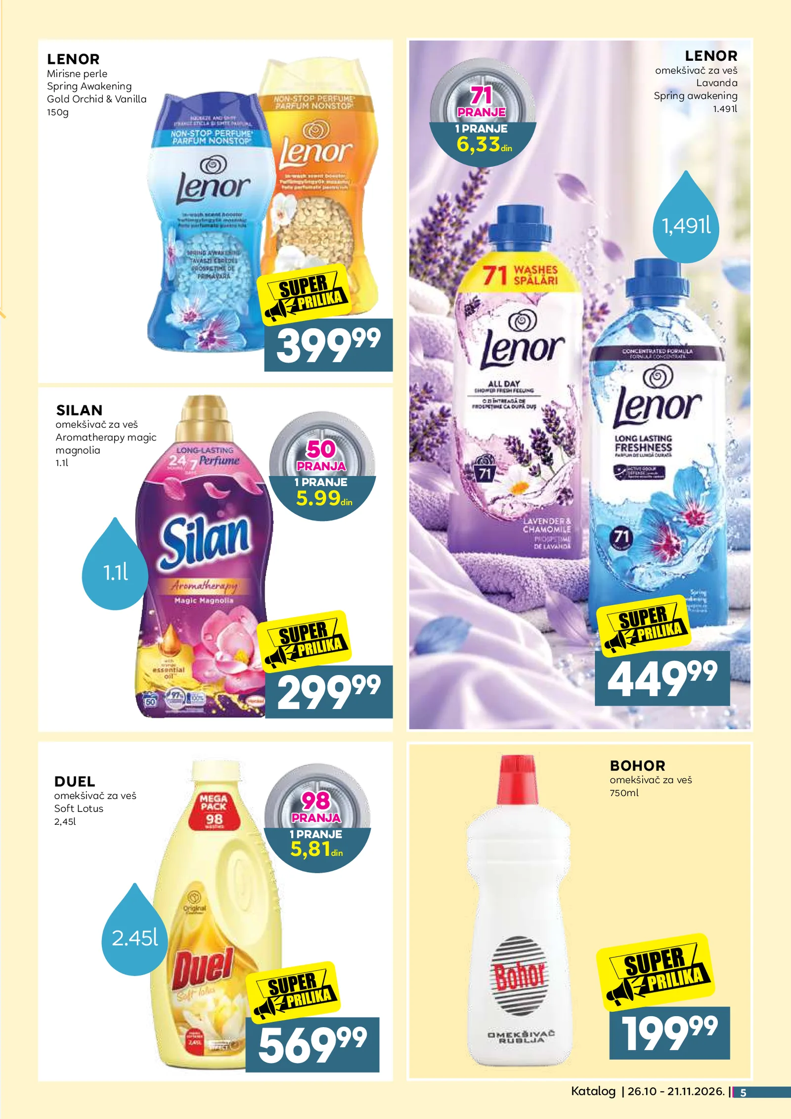 Idea katalog akcija strana 5 – važi od 26.10. do 21.11.2026.