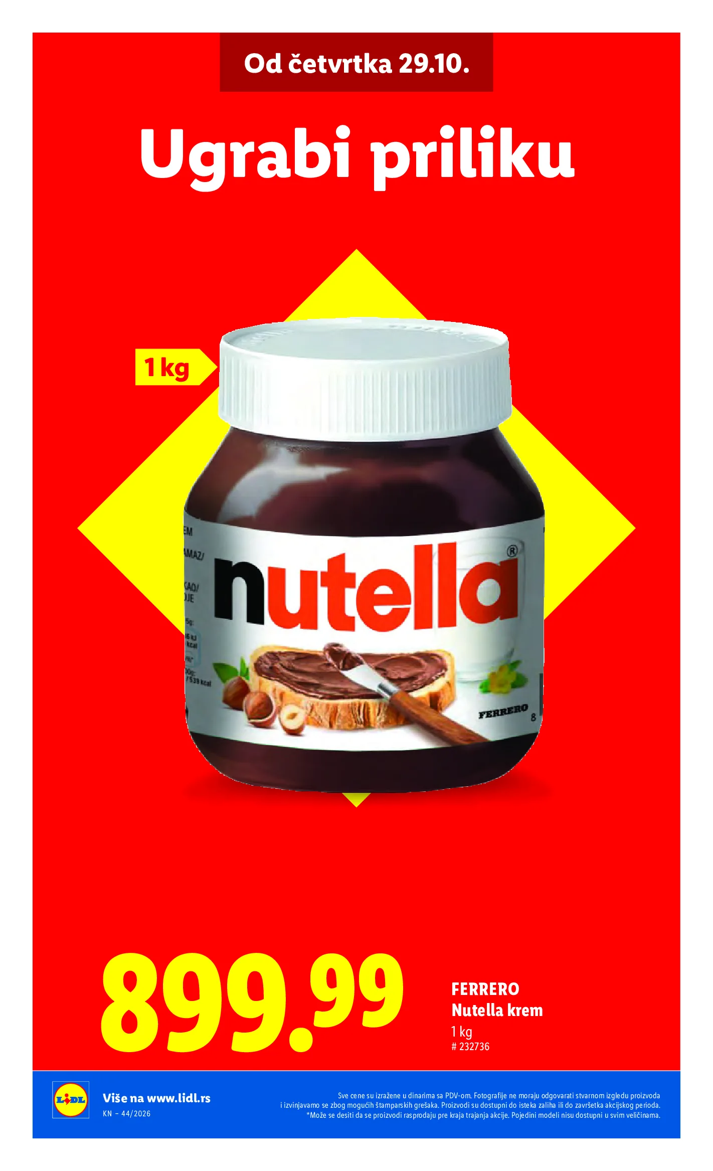 Lidl katalog akcija strana 10 – važi od 29.10. do 4.11.2026.