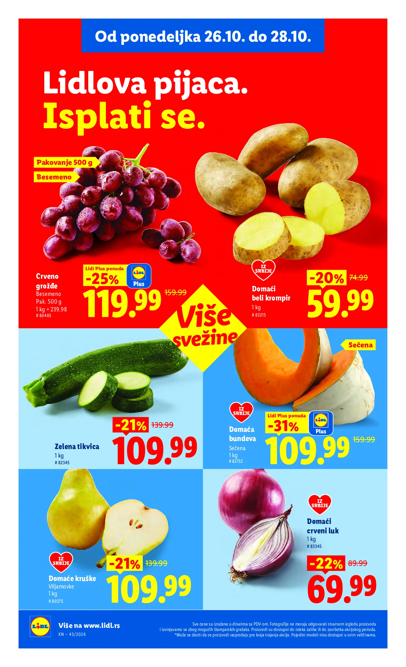 Lidl katalog akcija strana 100 – važi od 22.10. do 28.10.2026.