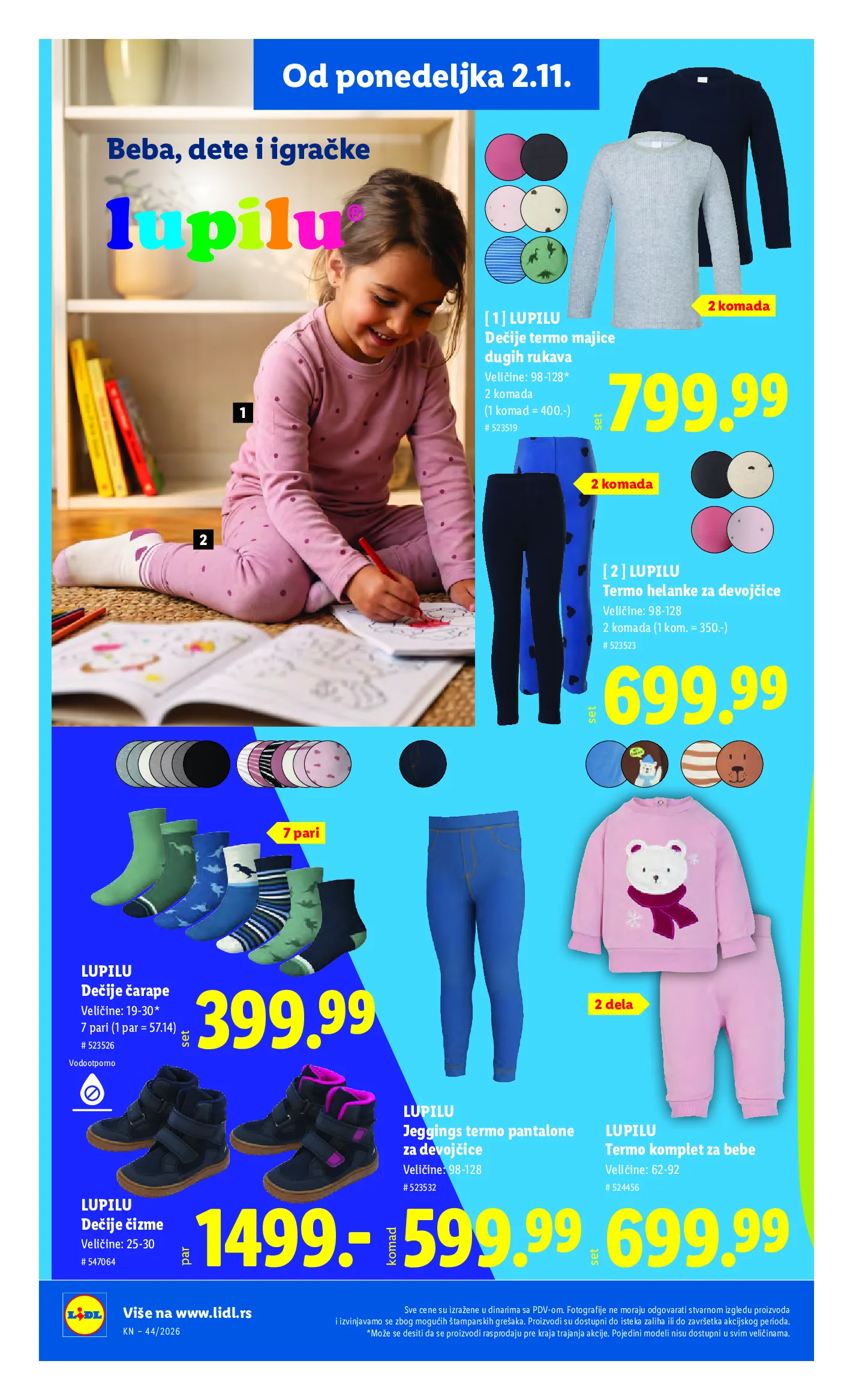 Lidl katalog akcija strana 100 – važi od 29.10. do 4.11.2026.