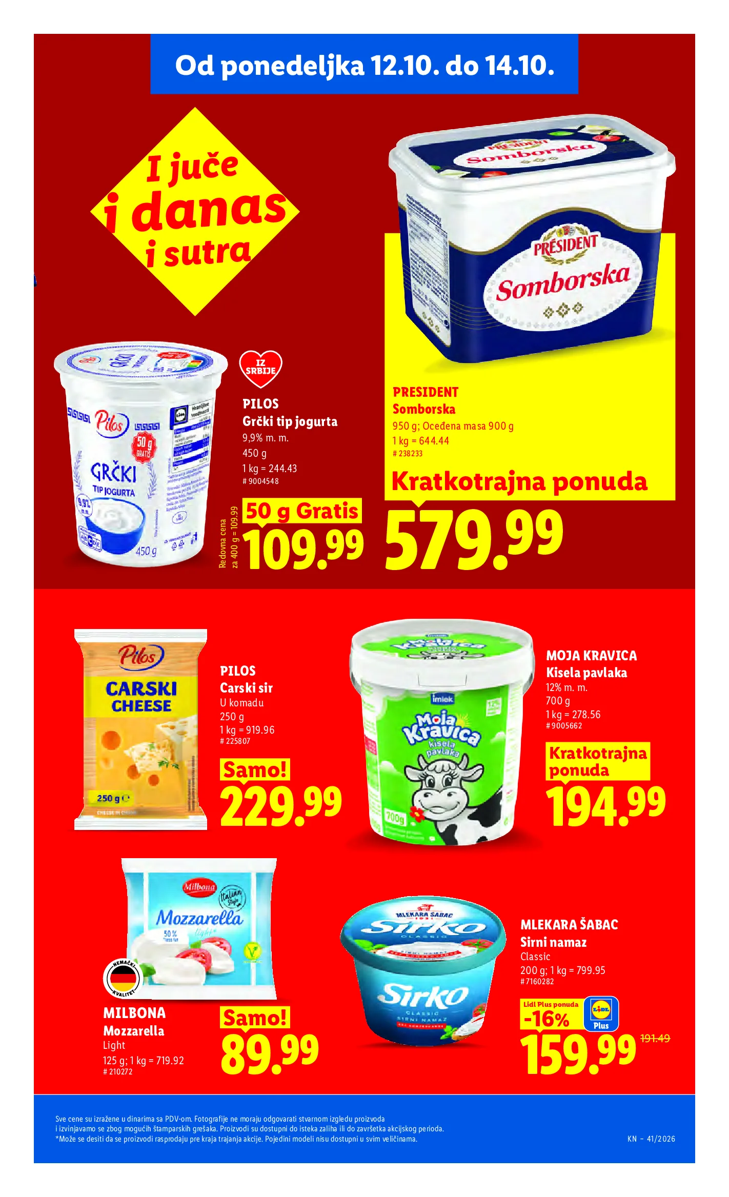 Lidl katalog akcija strana 101 – važi od 8.10. do 14.10.2026.