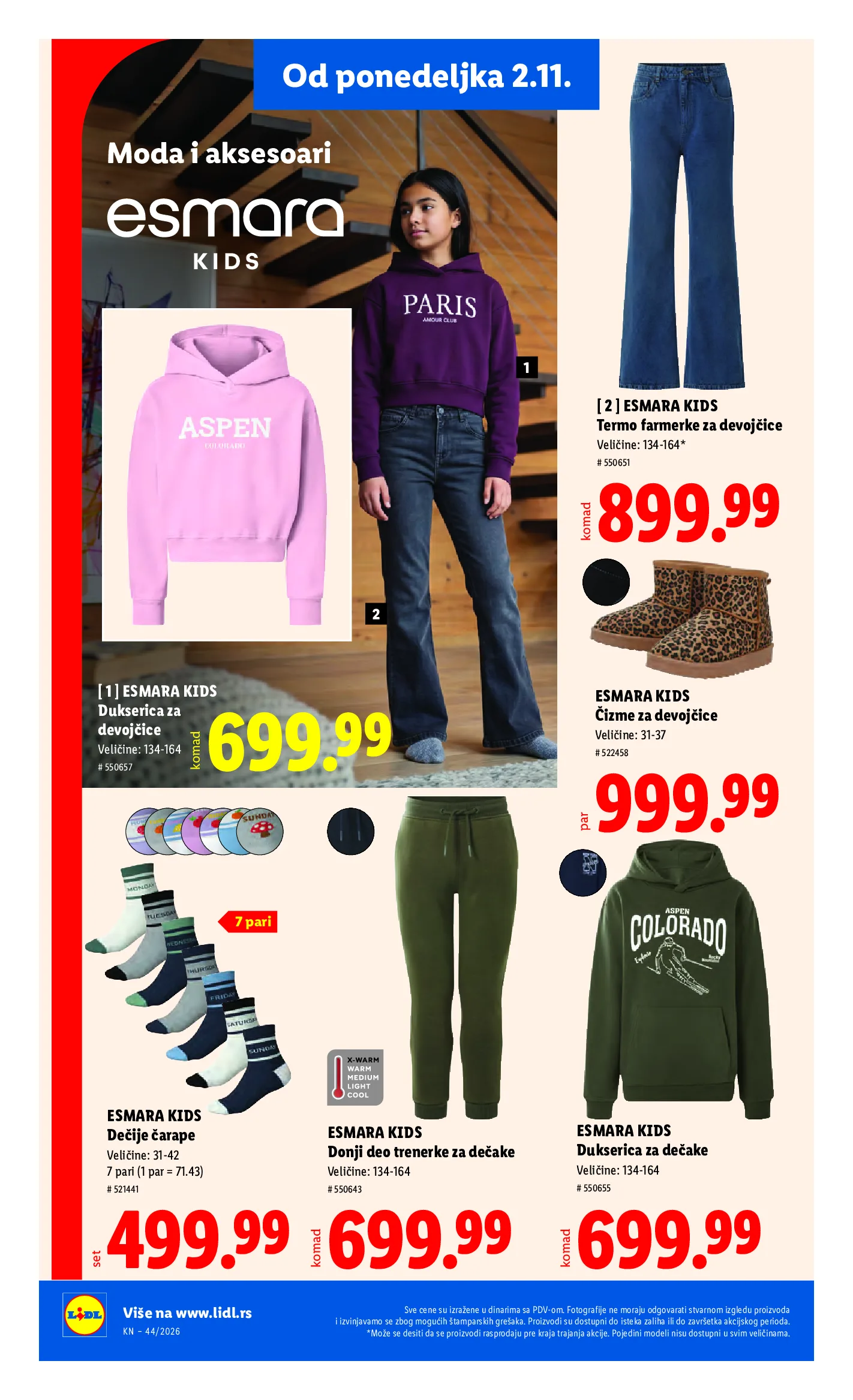 Lidl katalog akcija strana 102 – važi od 29.10. do 4.11.2026.