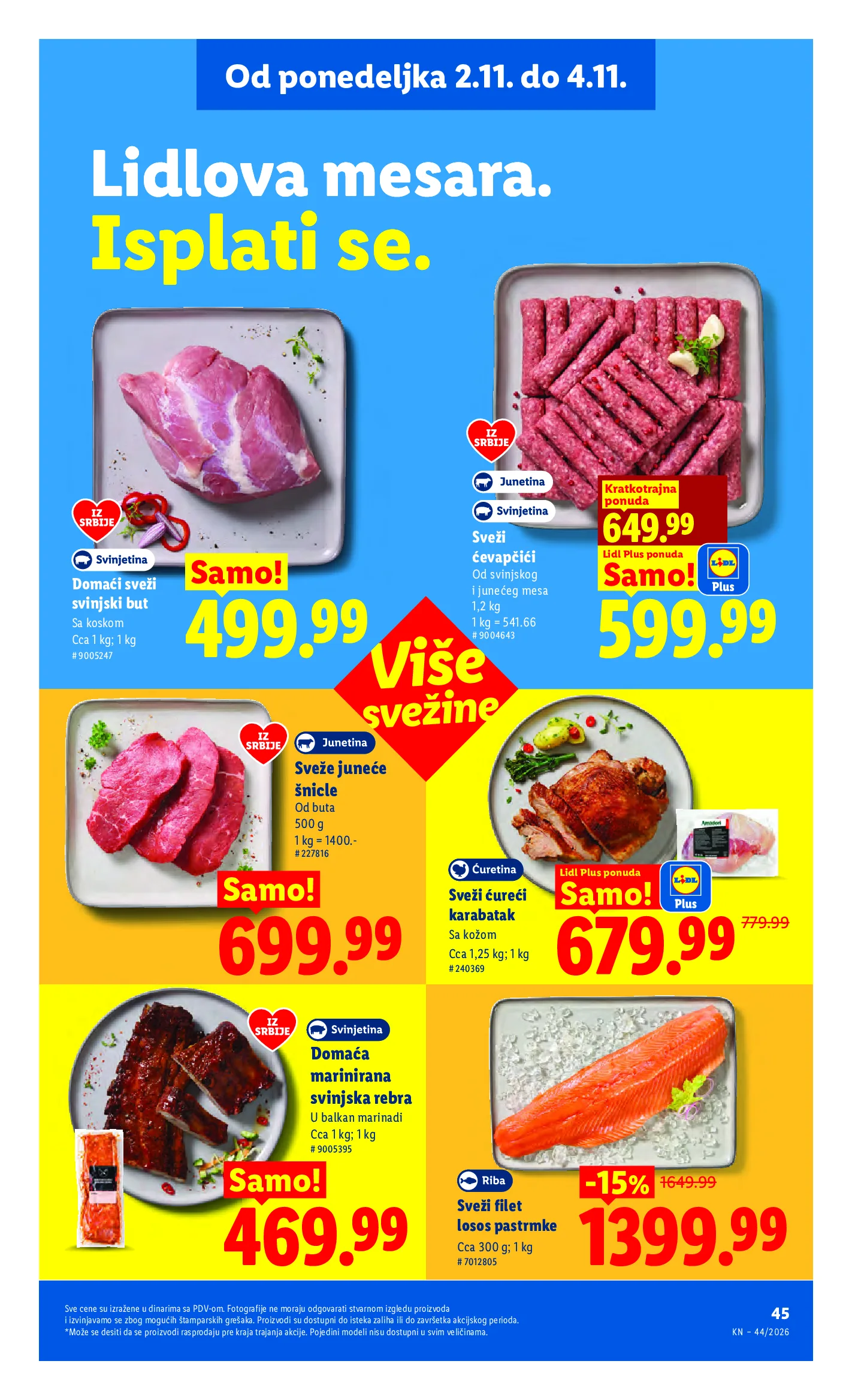 Lidl katalog akcija strana 105 – važi od 29.10. do 4.11.2026.