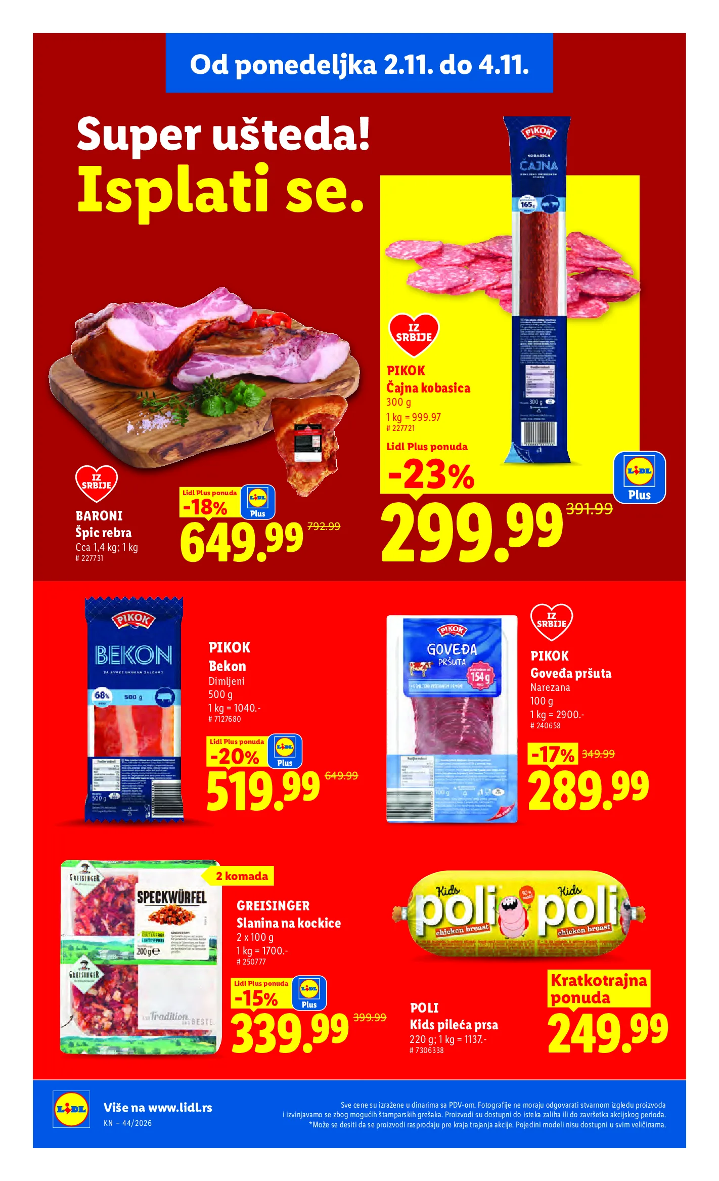 Lidl katalog akcija strana 106 – važi od 29.10. do 4.11.2026.
