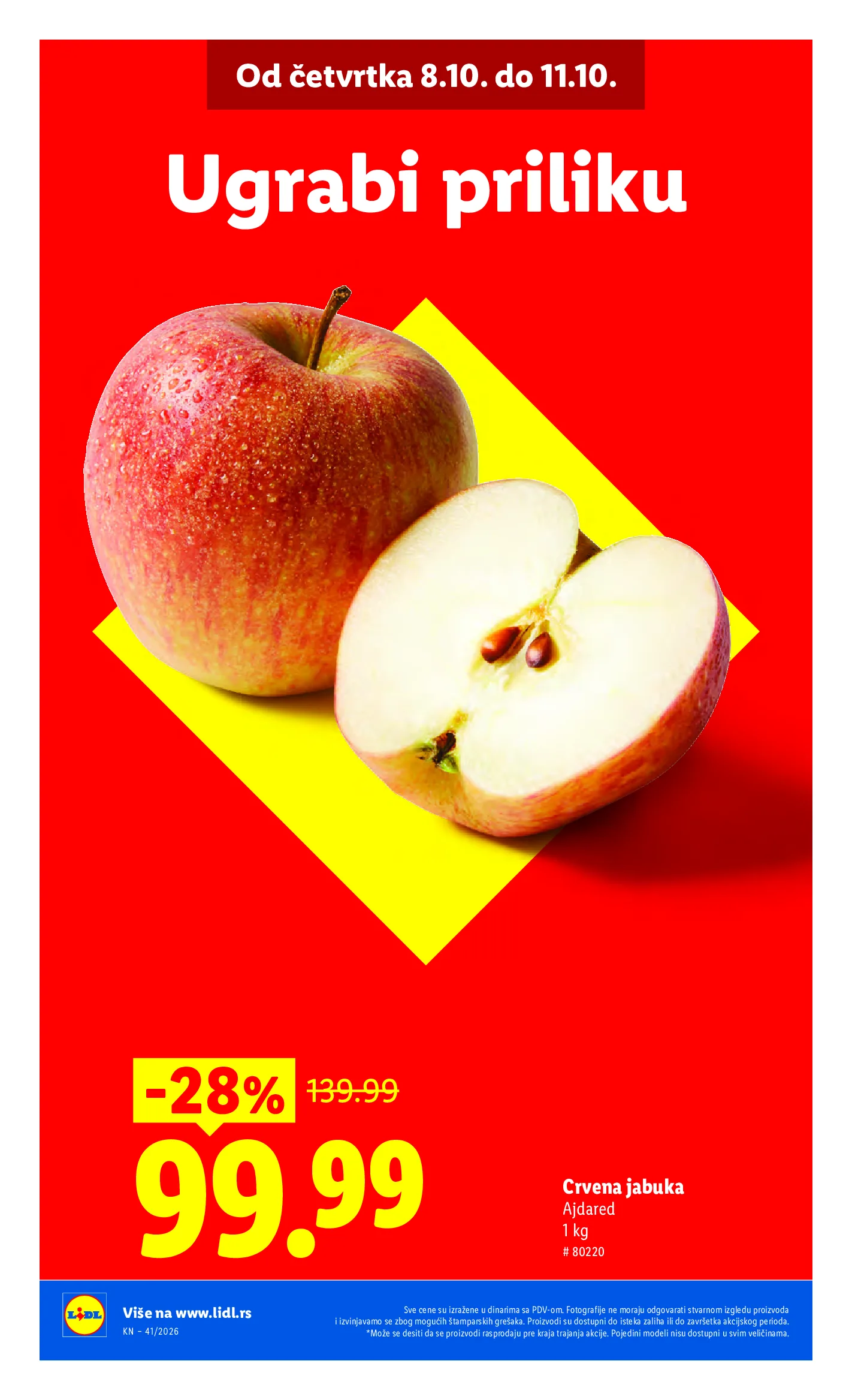 Lidl katalog akcija strana 2 – važi od 8.10. do 14.10.2026.