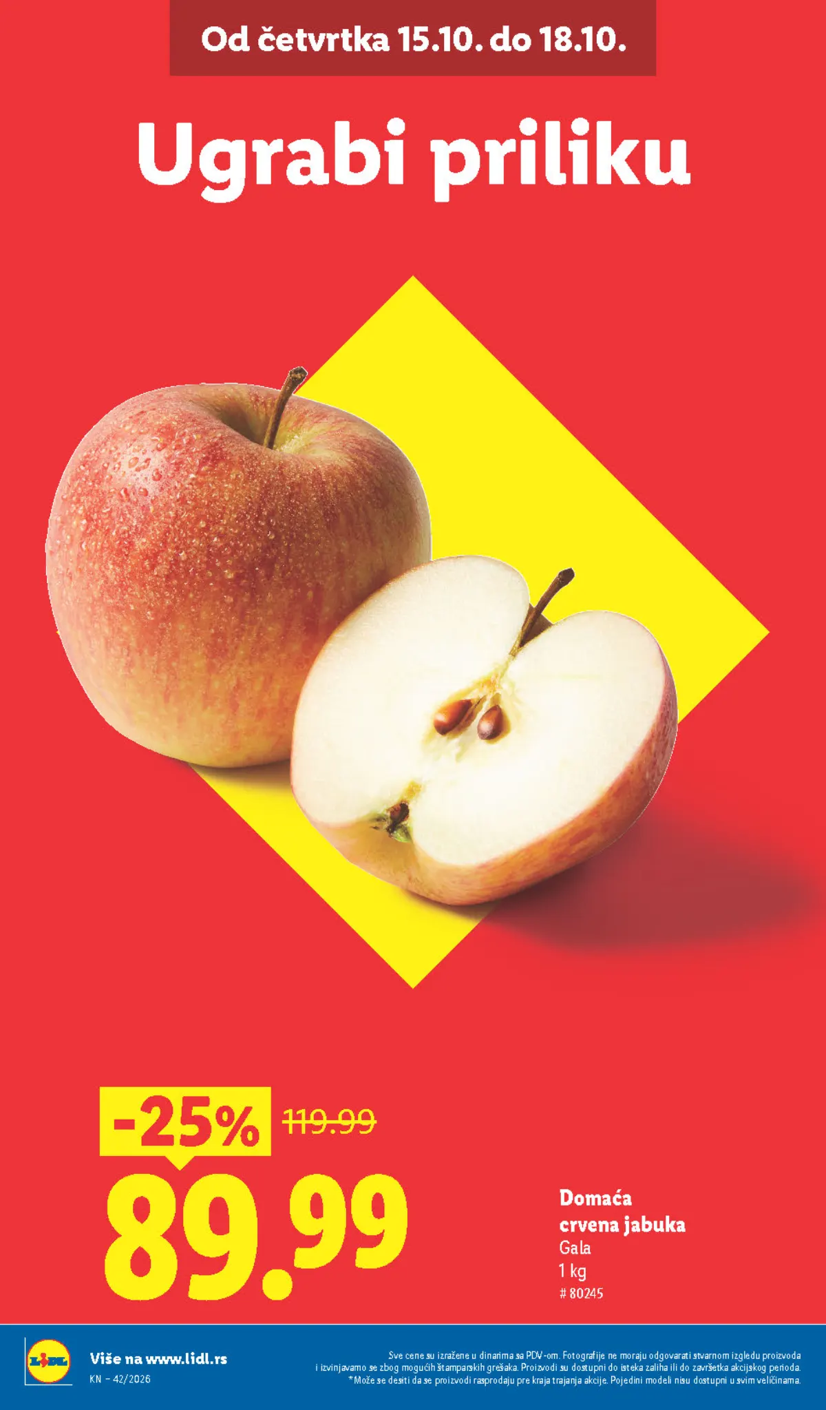 Lidl katalog akcija strana 2 – važi od 15.10. do 21.10.2026.