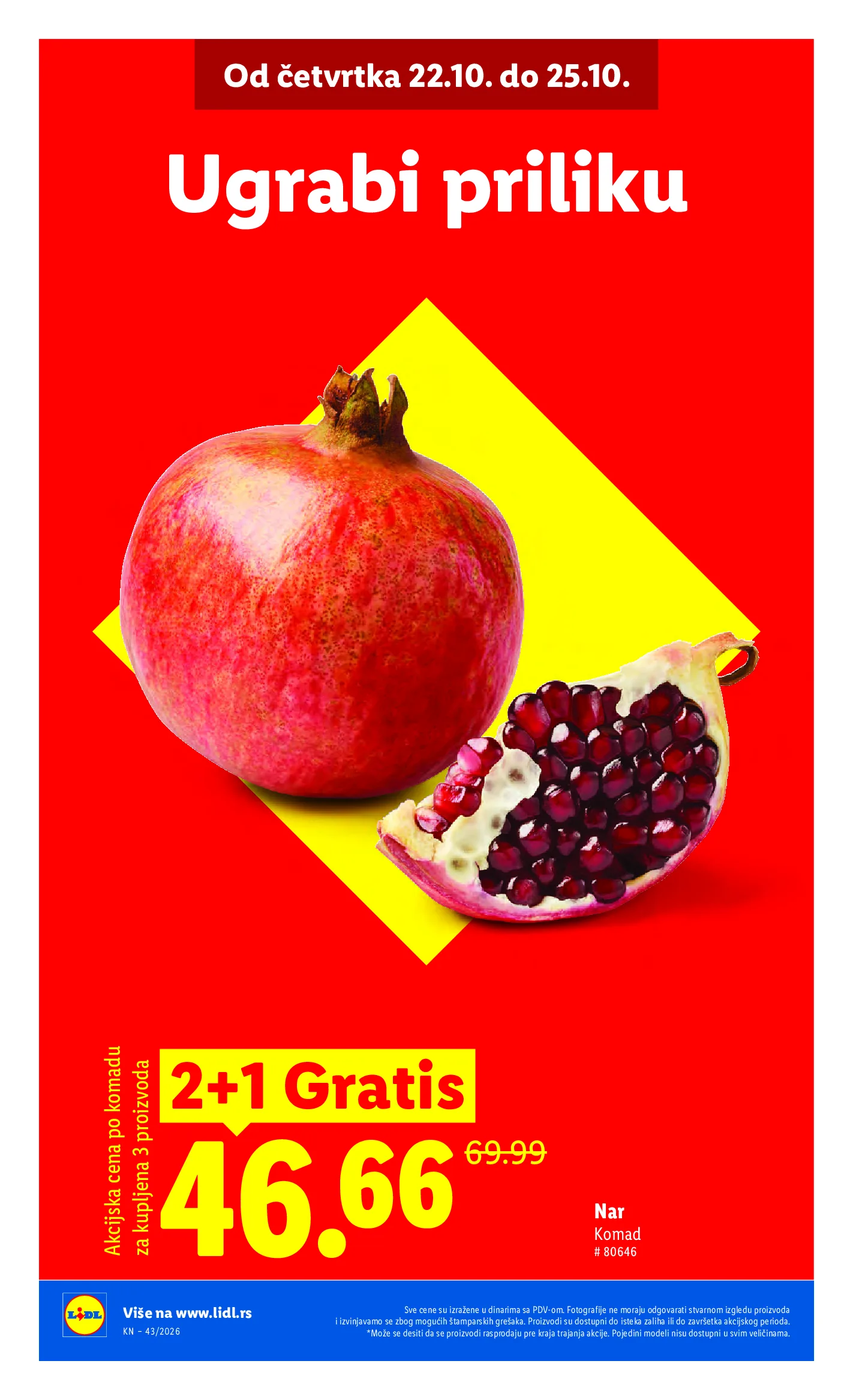 Lidl katalog akcija strana 2 – važi od 22.10. do 28.10.2026.