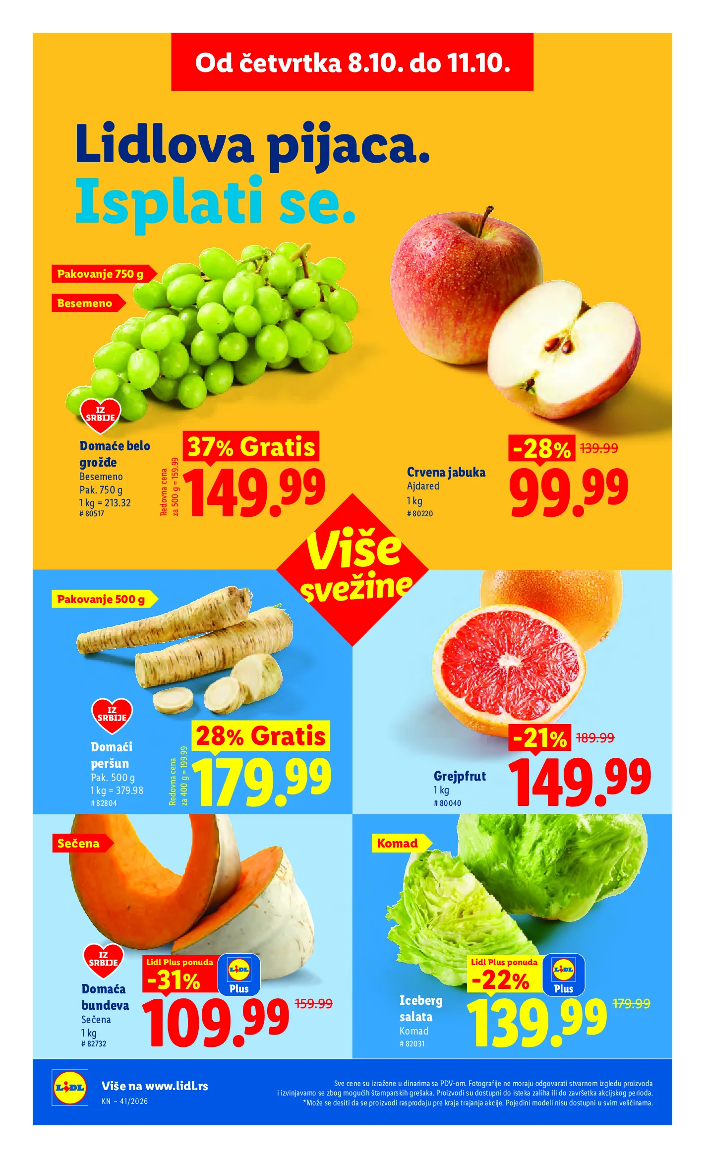 Lidl katalog akcija strana 22 – važi od 8.10. do 14.10.2026.