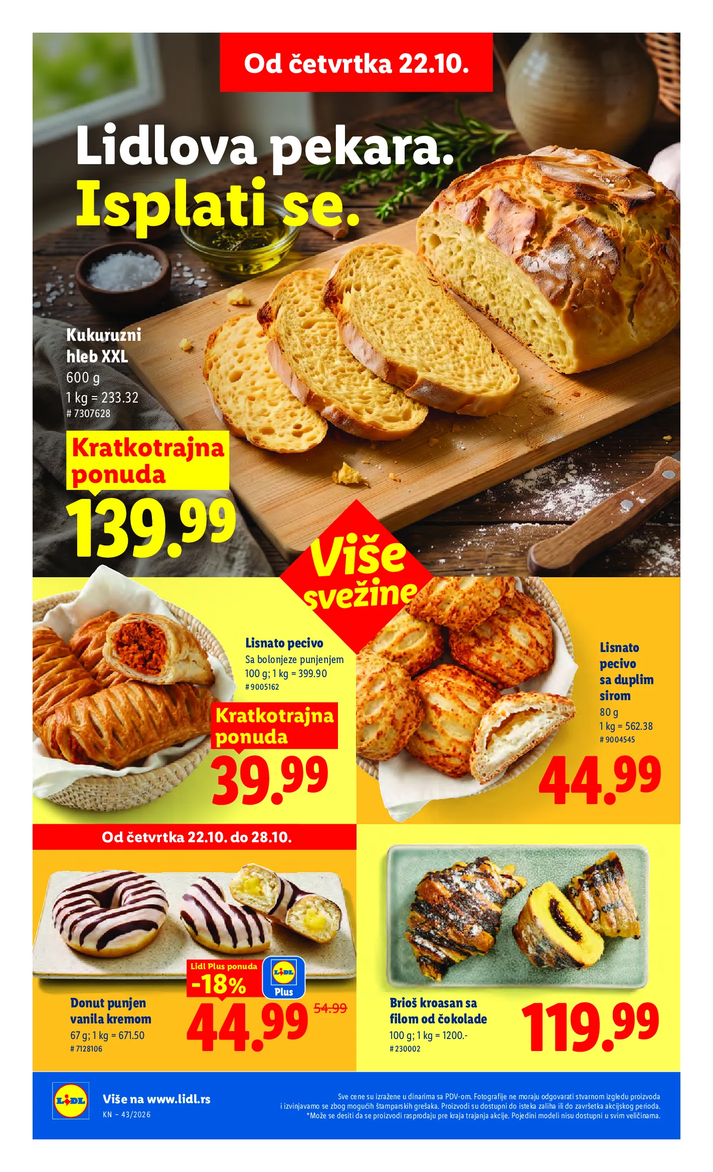 Lidl katalog akcija strana 22 – važi od 22.10. do 28.10.2026.
