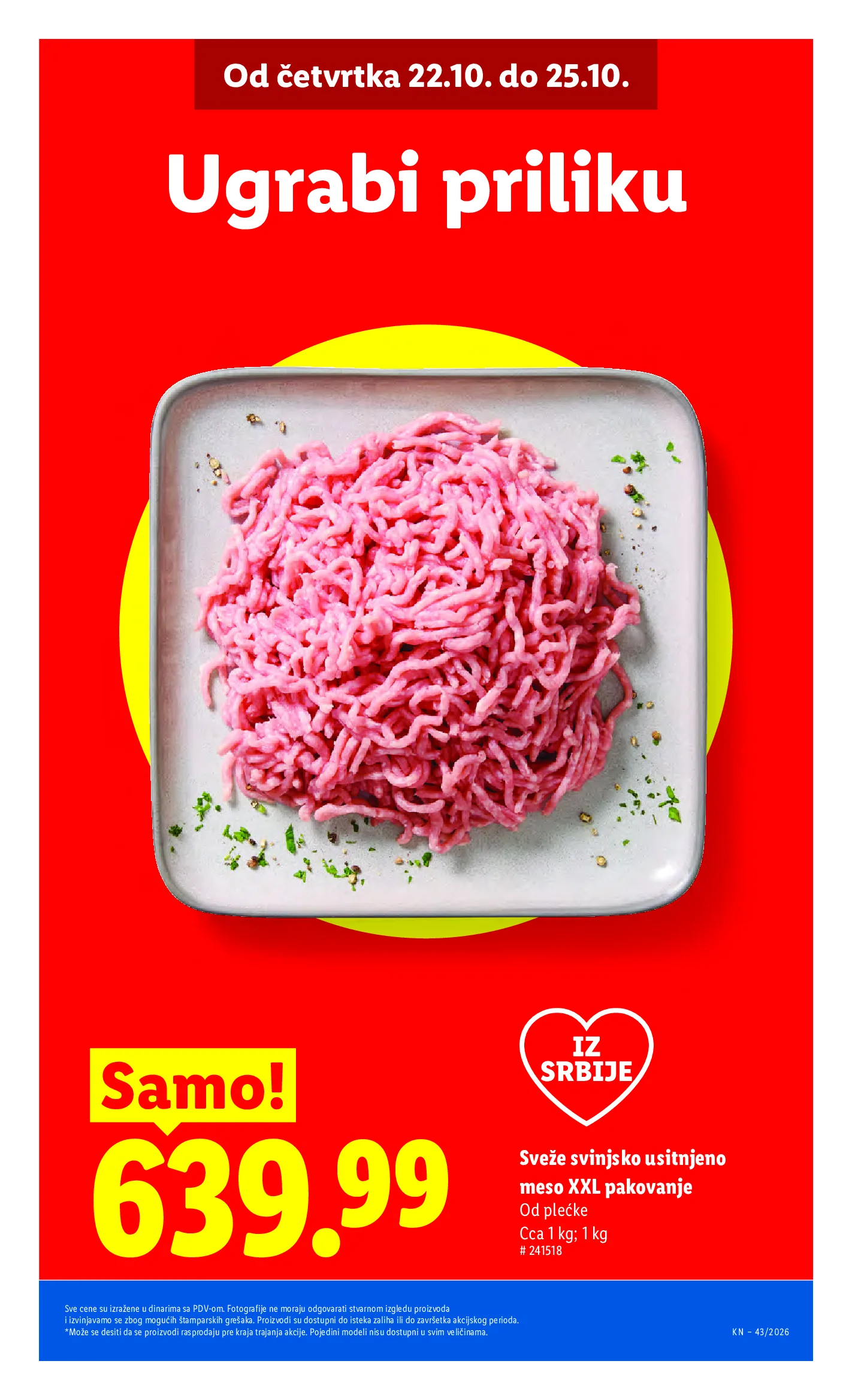 Lidl katalog akcija strana 3 – važi od 22.10. do 28.10.2026.