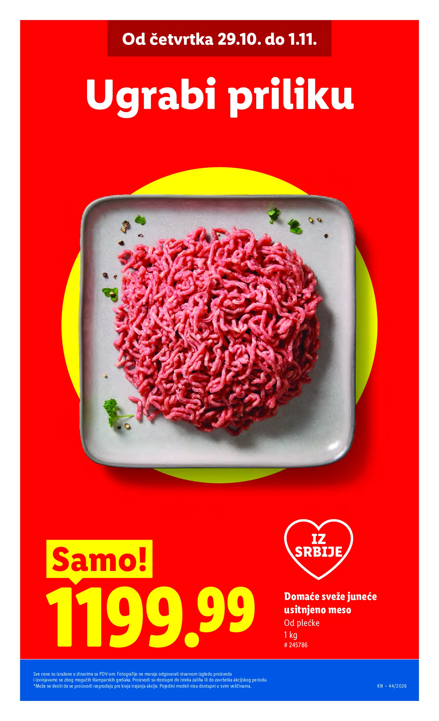 Lidl katalog akcija strana 3 – važi od 29.10. do 4.11.2026.