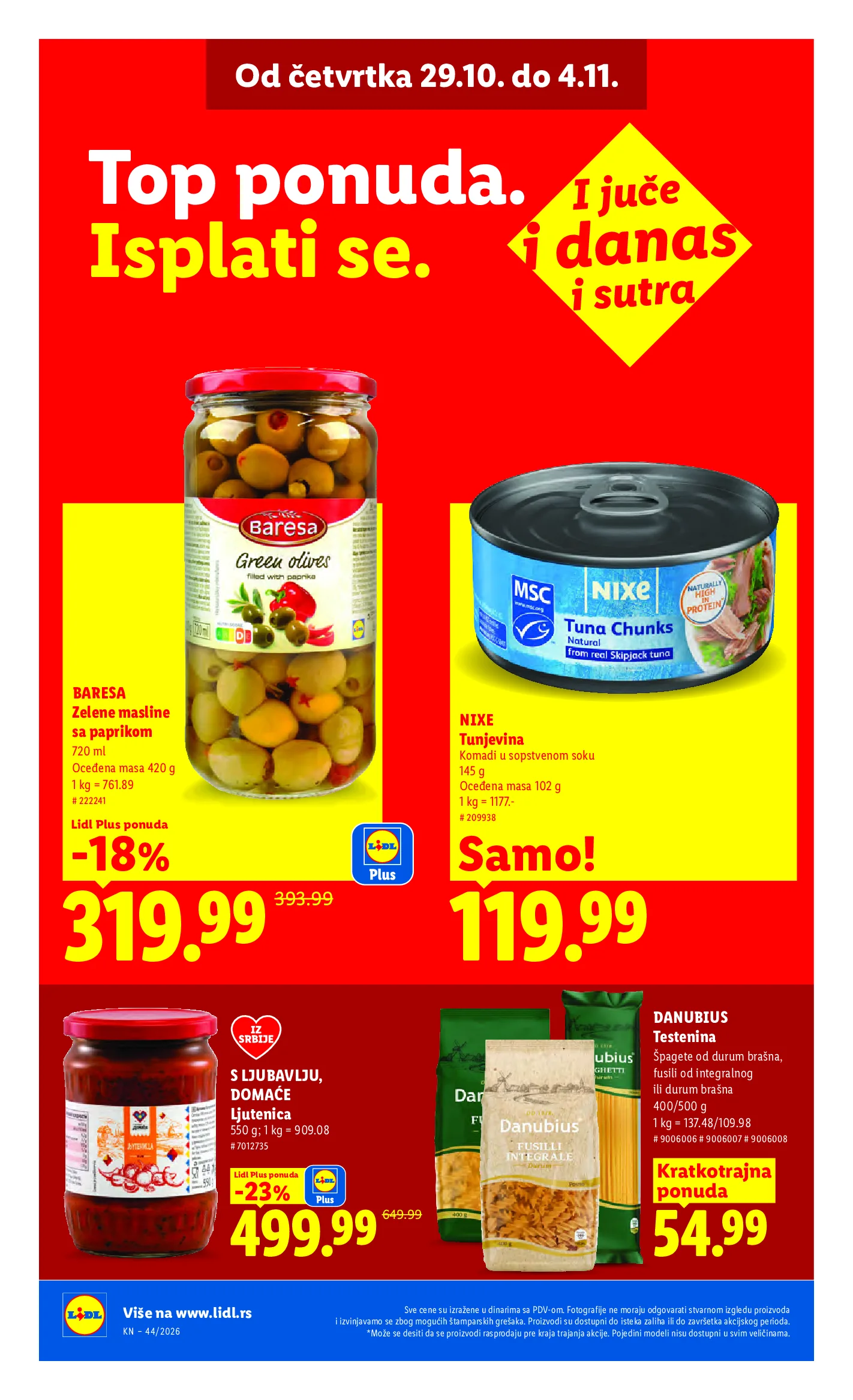 Lidl katalog akcija strana 30 – važi od 29.10. do 4.11.2026.