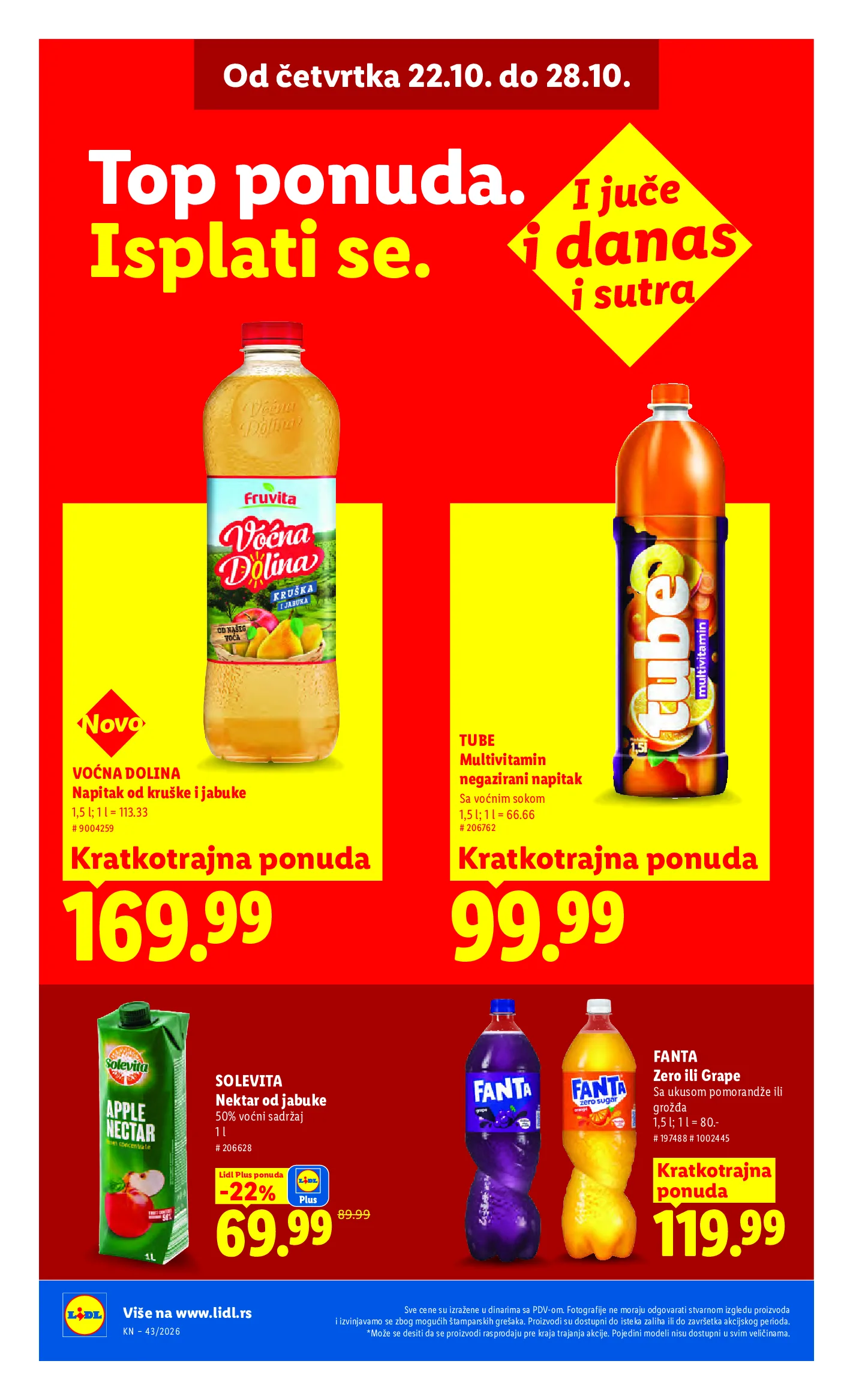 Lidl katalog akcija strana 34 – važi od 22.10. do 28.10.2026.