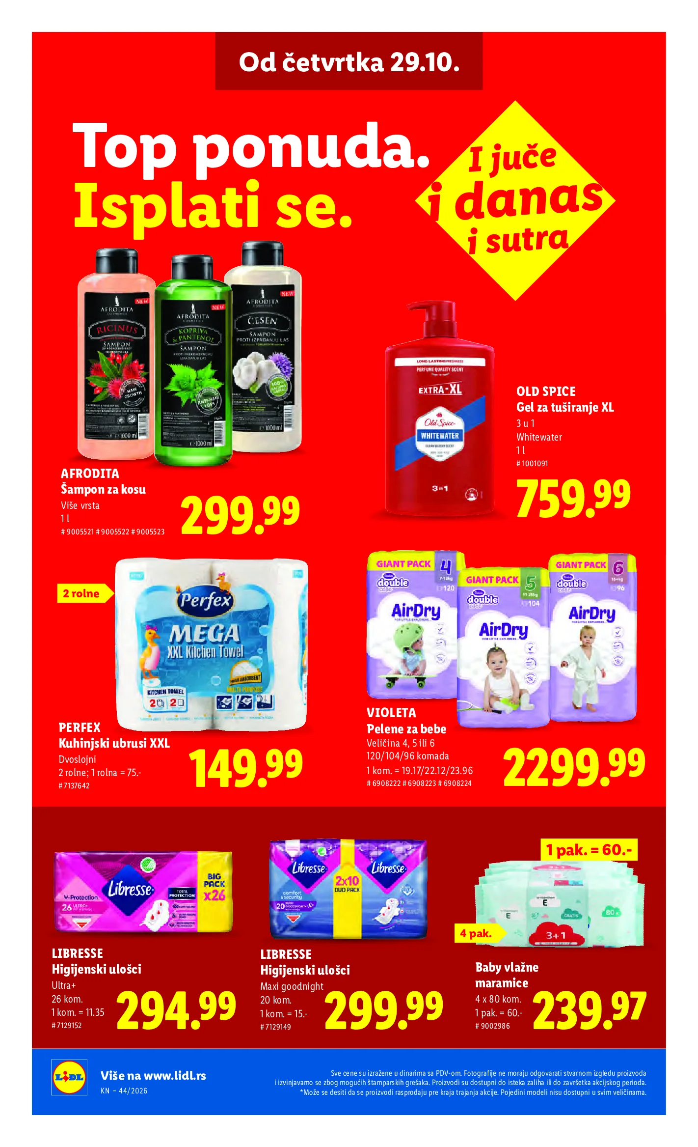 Lidl katalog akcija strana 36 – važi od 29.10. do 4.11.2026.