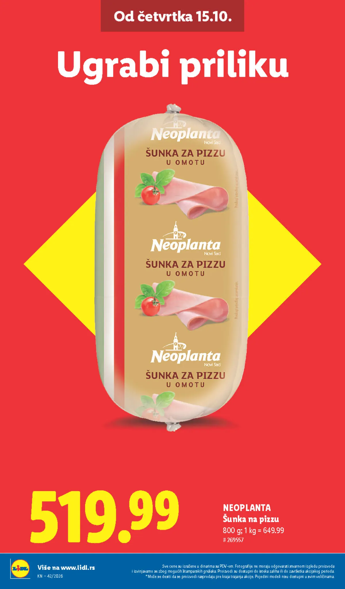 Lidl katalog akcija strana 4 – važi od 15.10. do 21.10.2026.